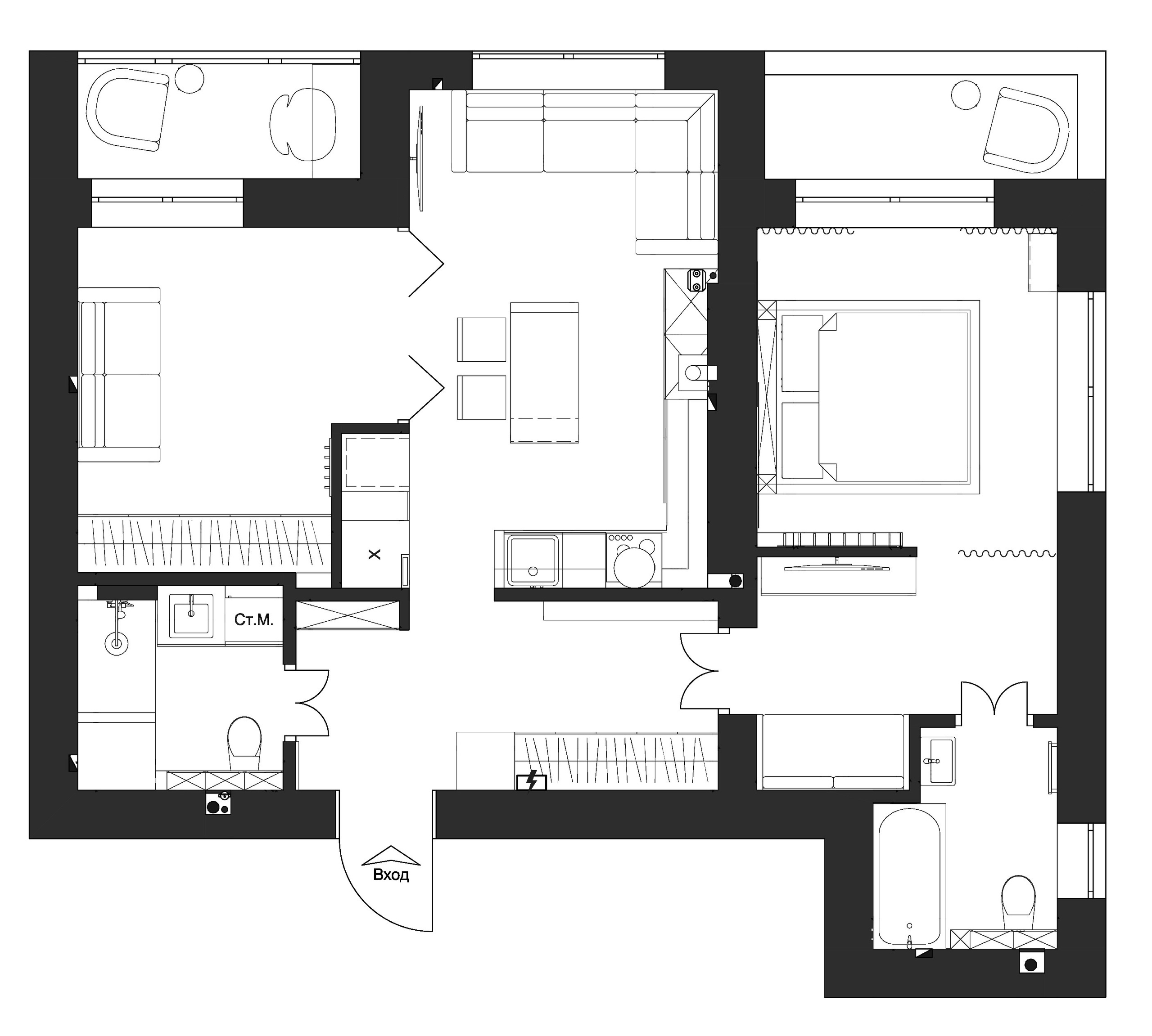 Дизайн проект ARC'69. ВНУТРИ | Дизайн Интерьера квартир и домов в Калининграде