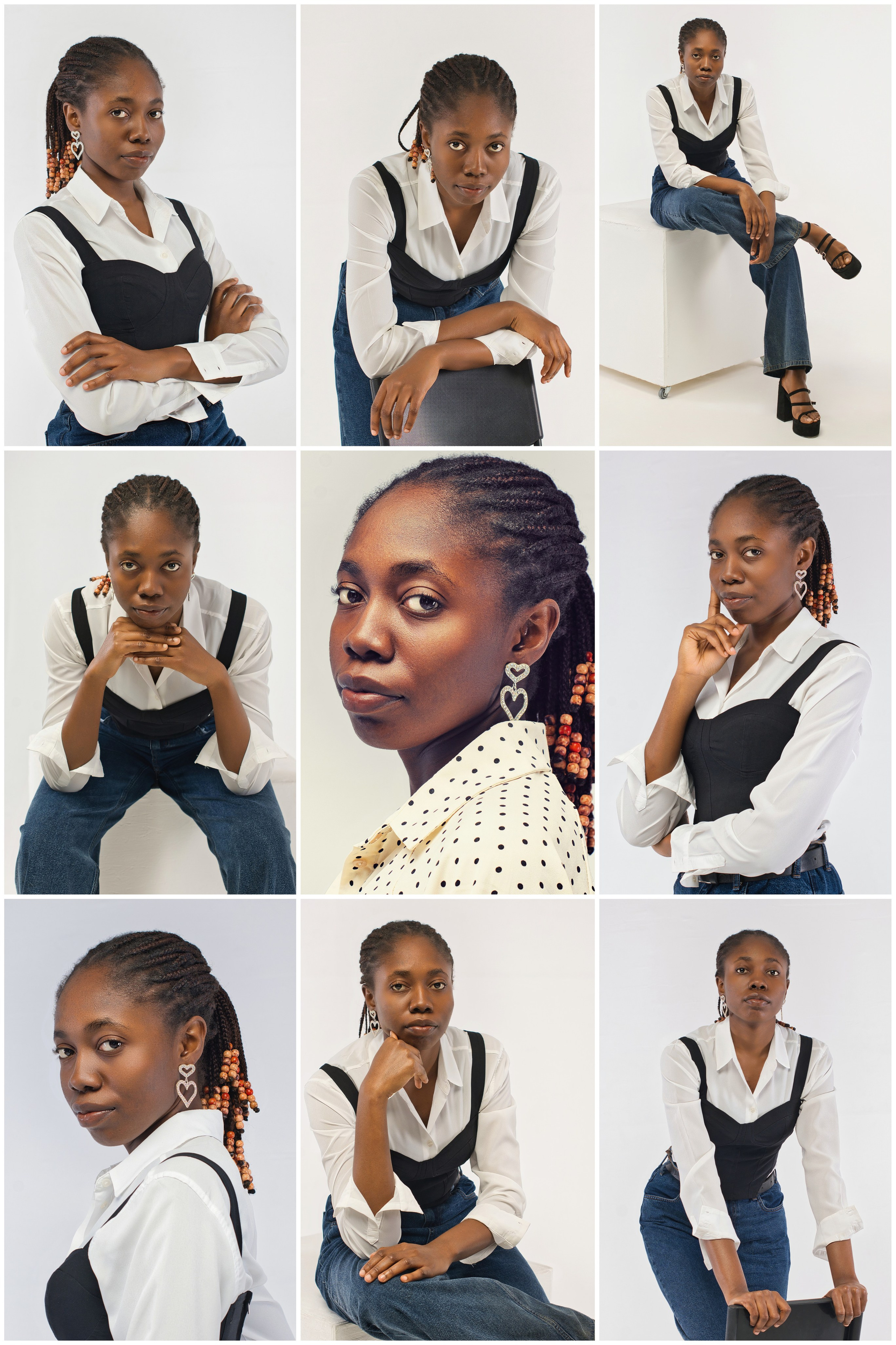 Фотосессия темнокожей модели