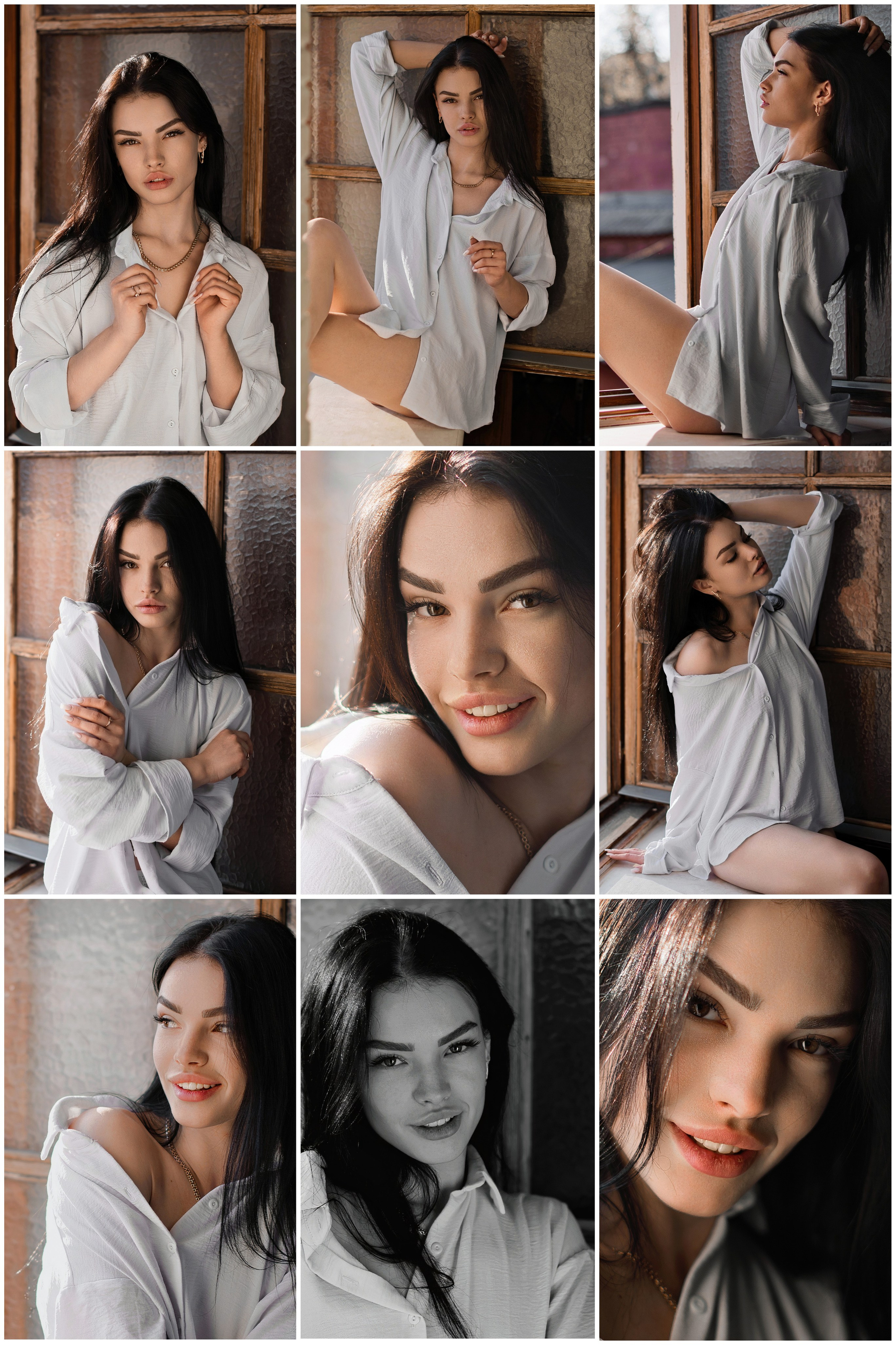 Фотосессия красивой брюнетки