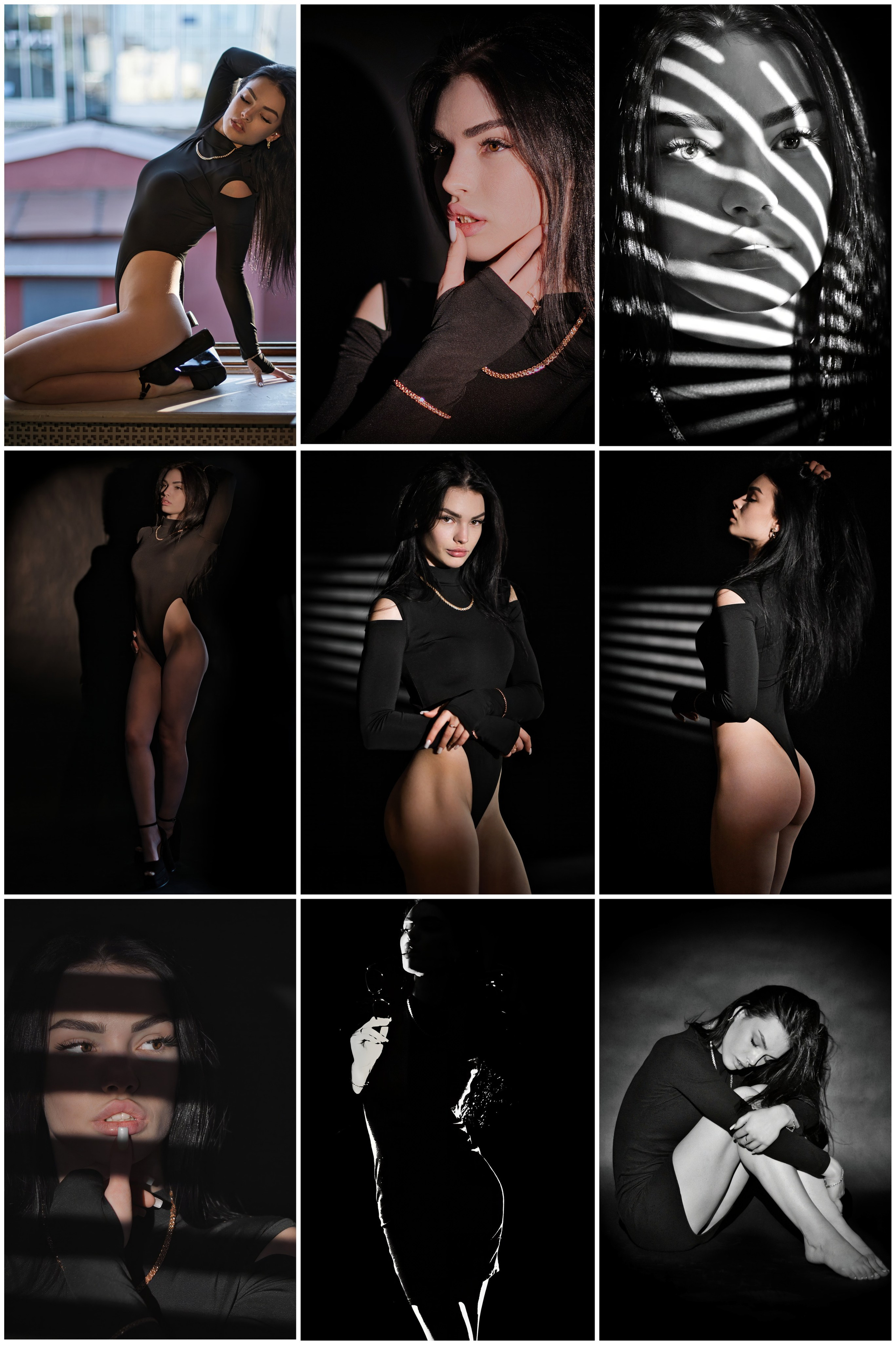 Фотосессия красивой брюнетки