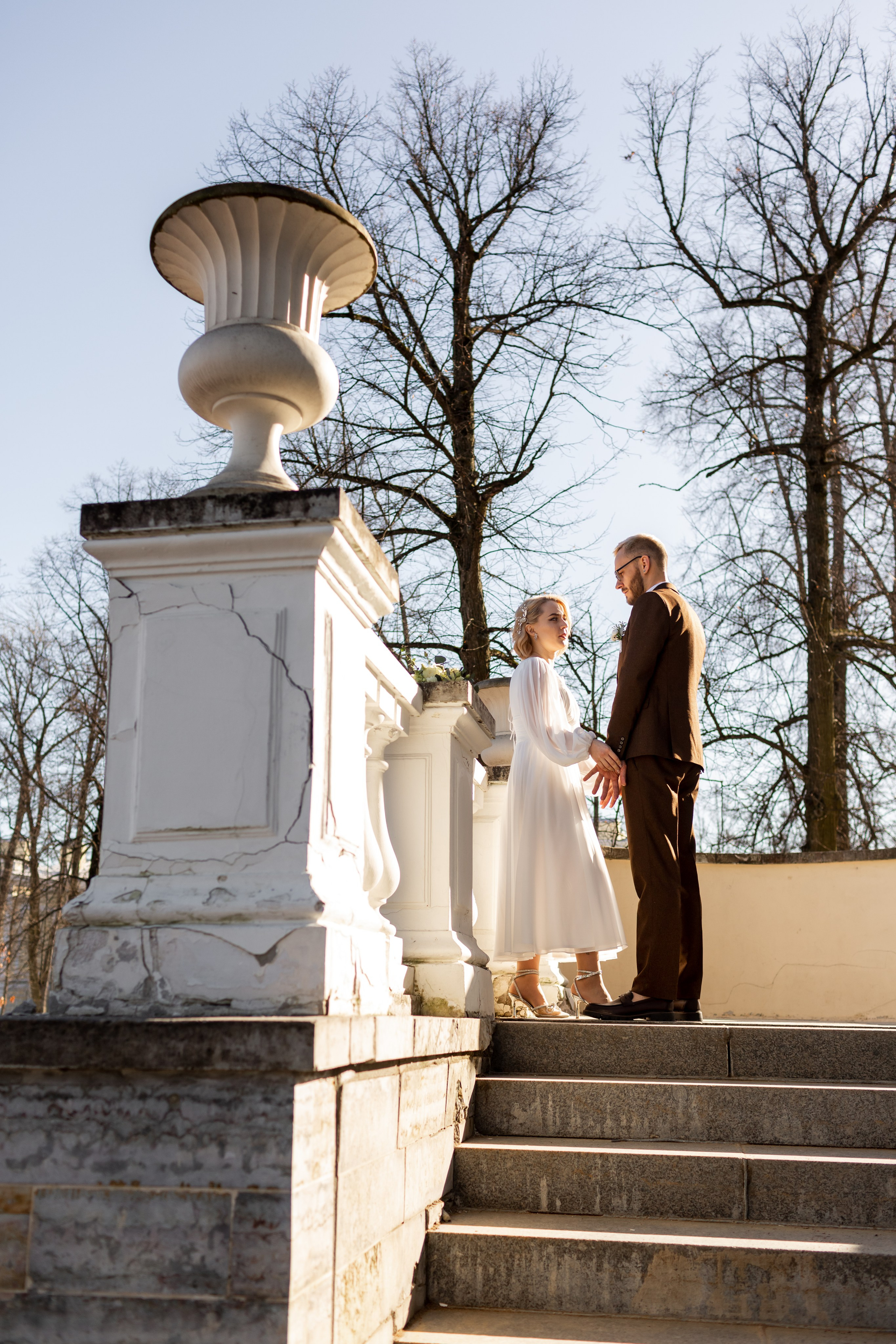 Свадебная фотосессия в загсе Пушкина