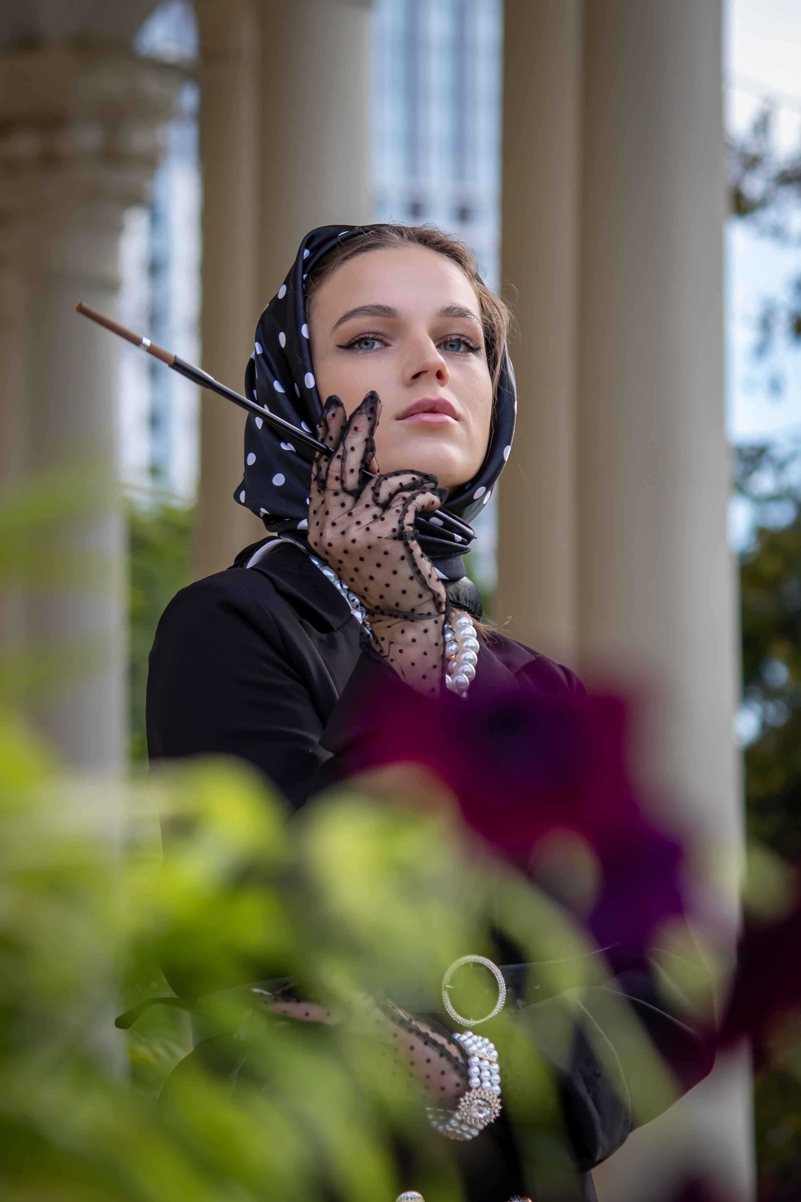 Тематическая фотосессия в стиле Vogue, элегантный образ с сигаретой — фотограф Карасёва Елена, Москва