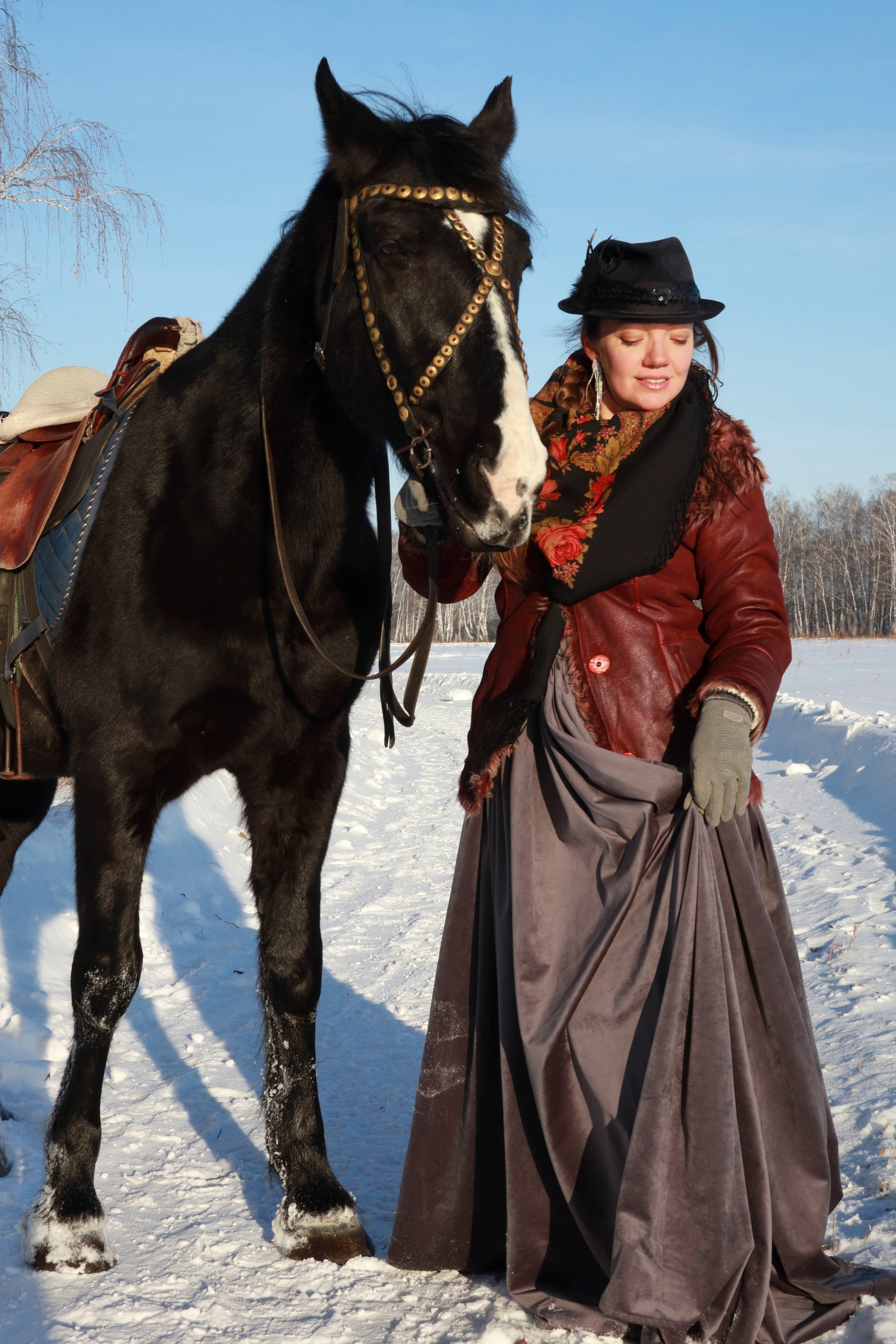 Зимняя конная охота. Фотохудожник Светлана Финадеева. Челябинск