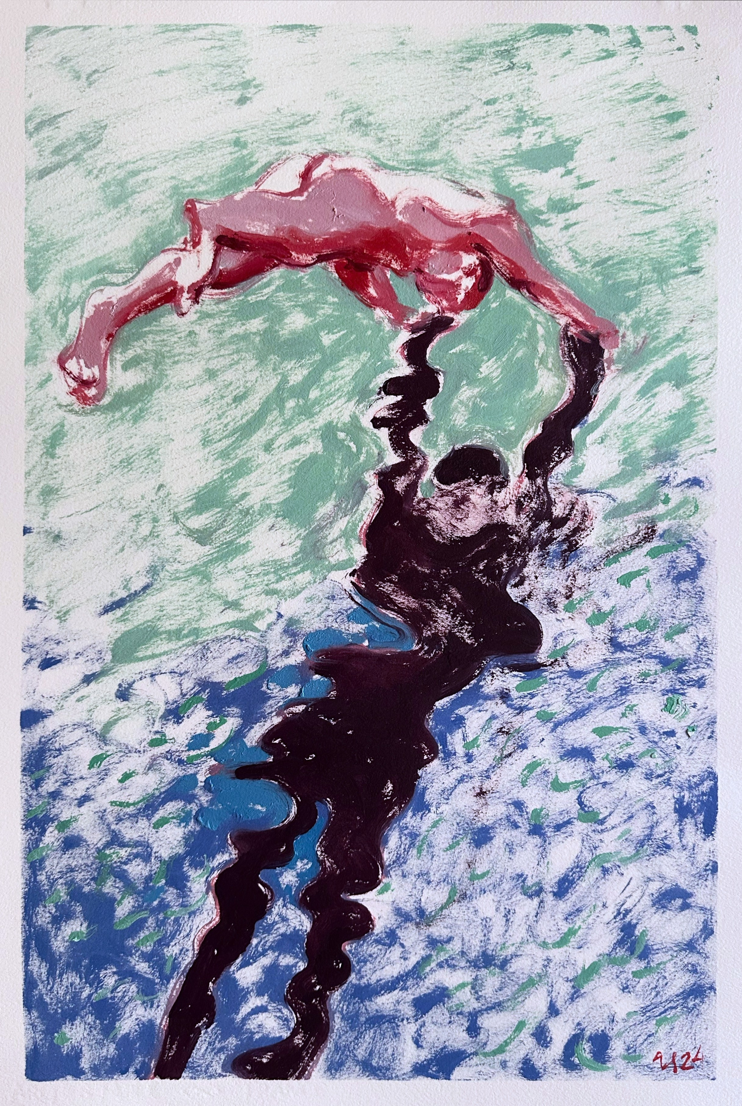 Доступные работы на бумаге (акрил/масло). Визуальный художник Илья Филатов