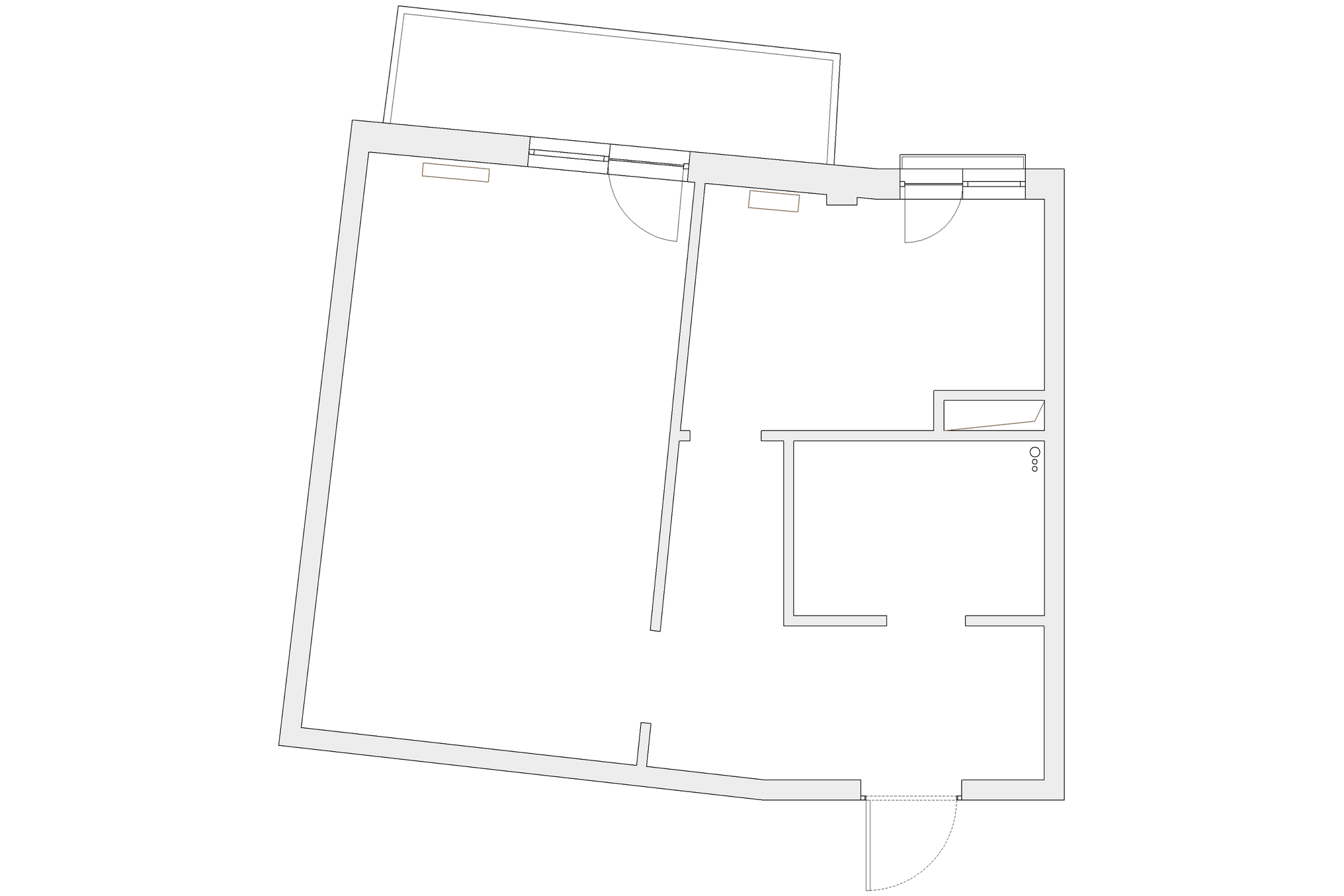 Минималистичная и функциональная студия для холостяка, ЖК Лахта парк. Дизайн интерьера в Петербурге Ворфаламеева Яна