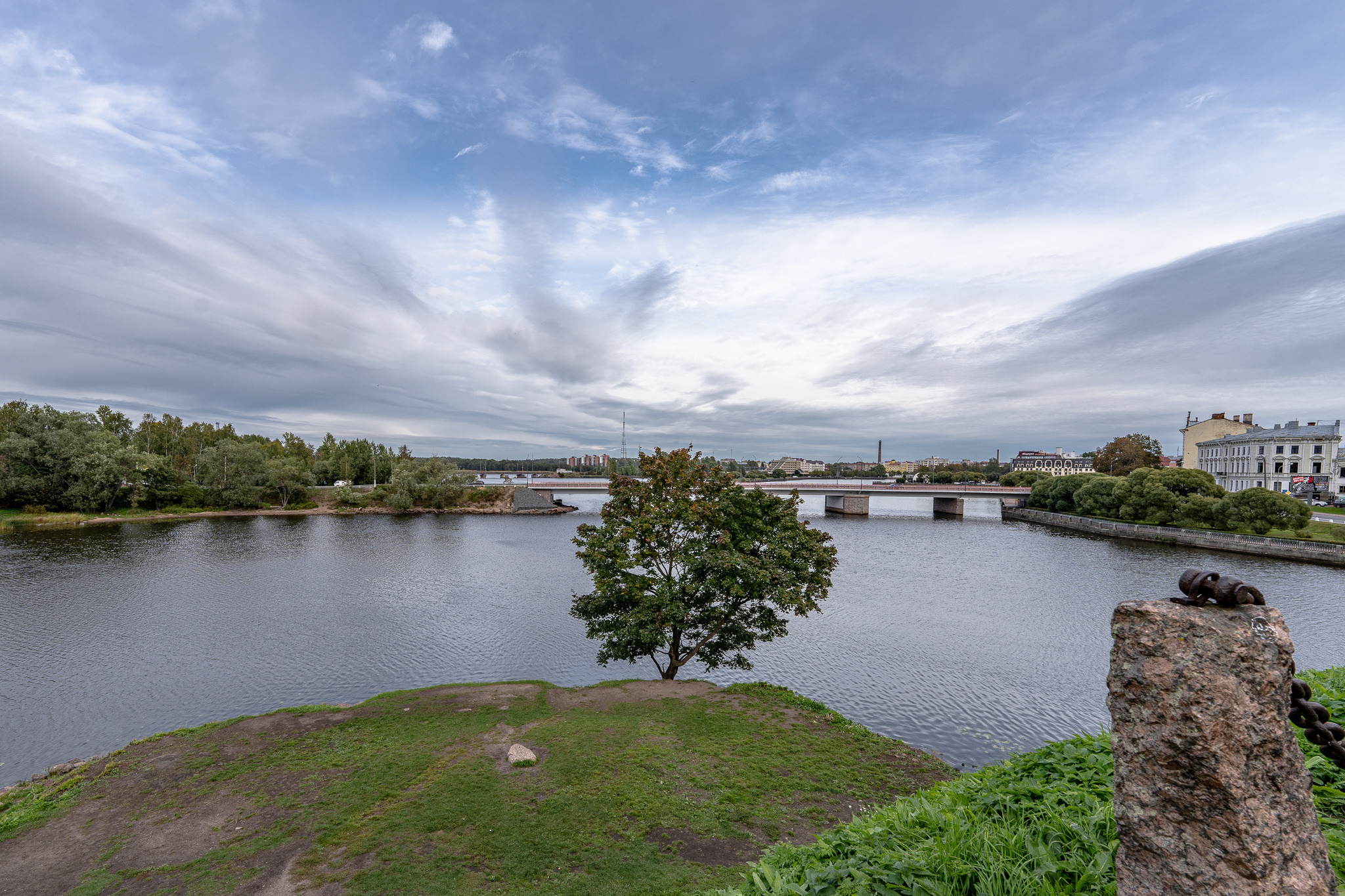Вид на город Выборг из Выборгского замка