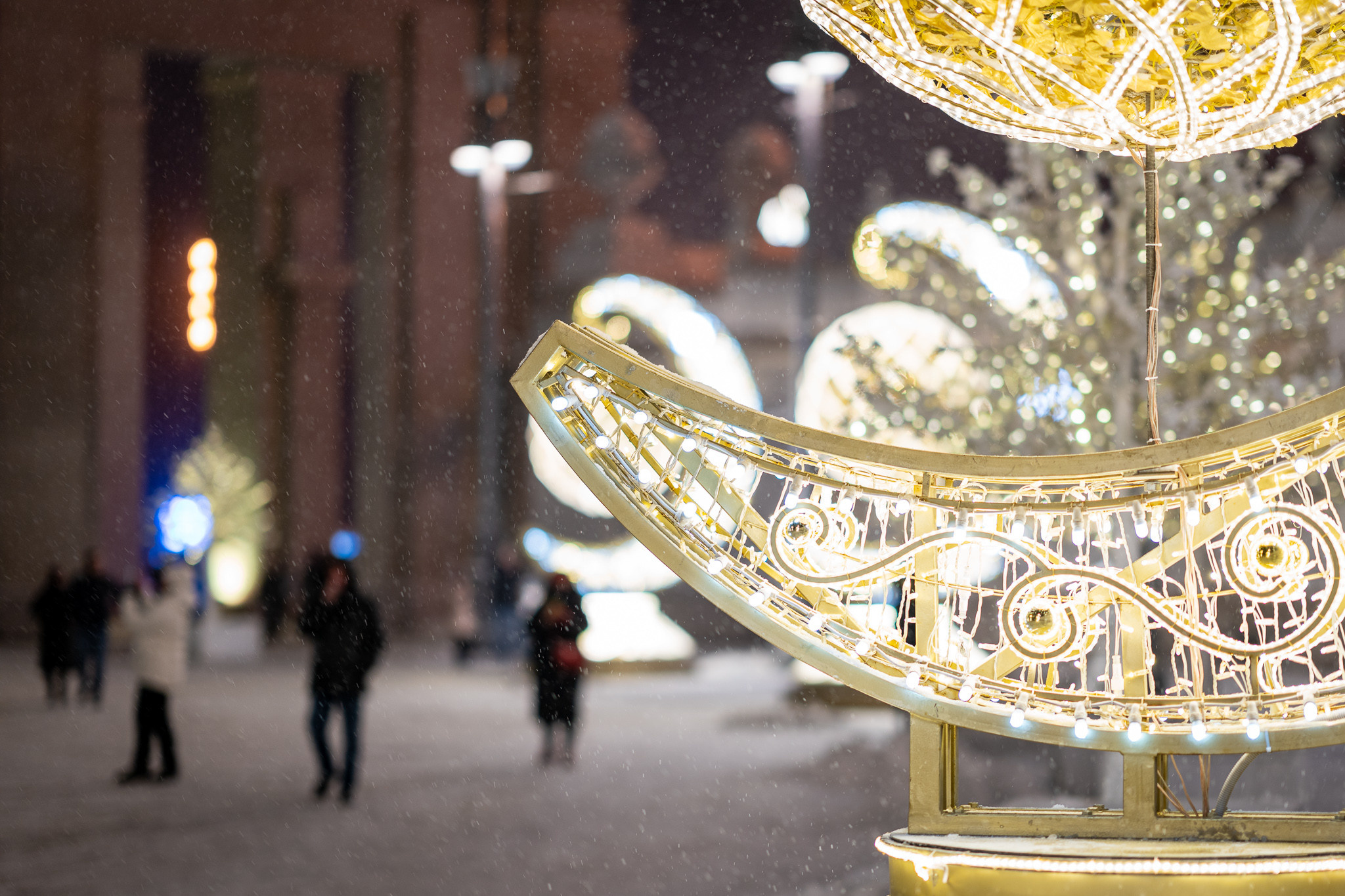 Праздничное украшение ВДНХ на новый год