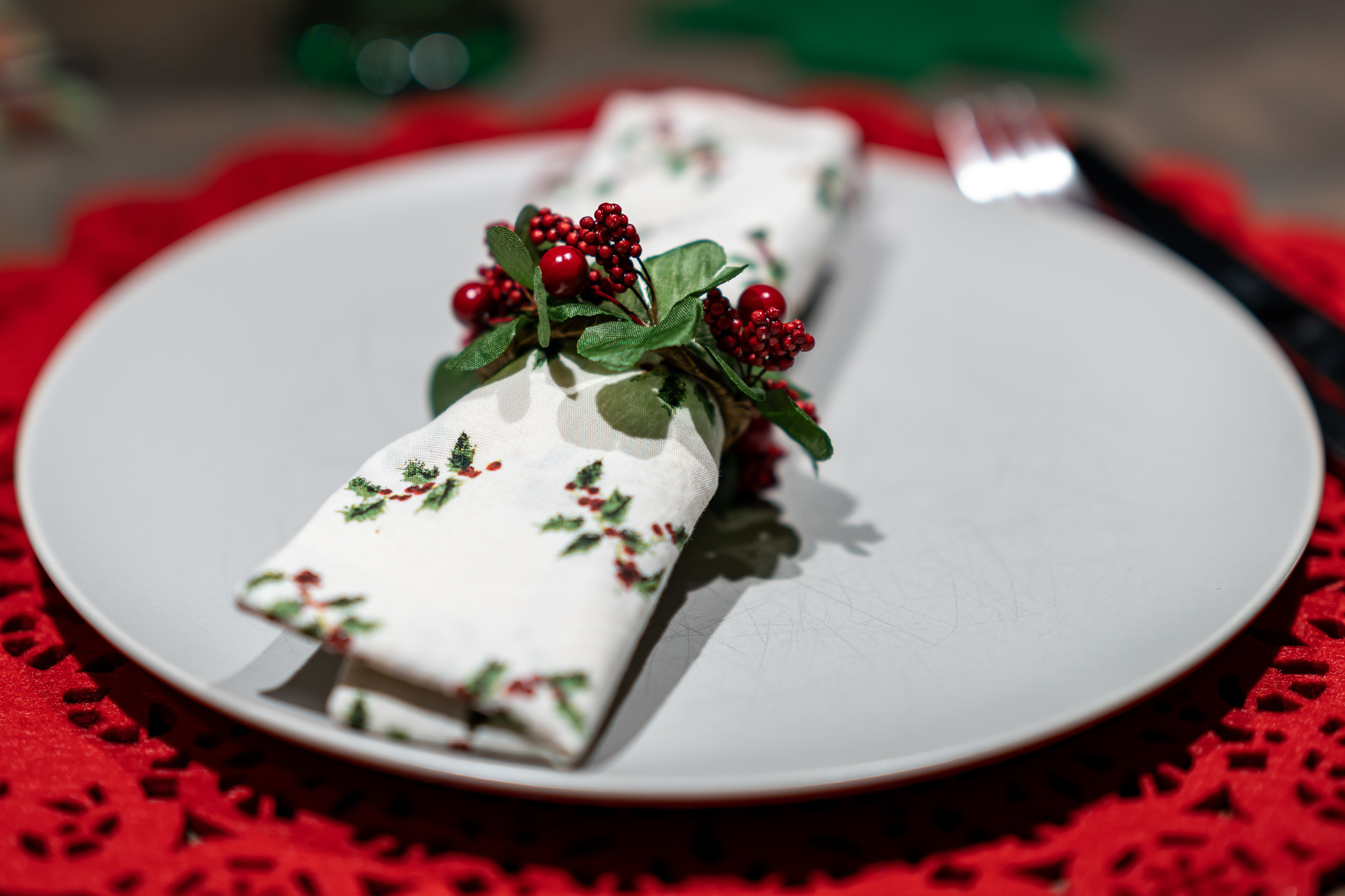 Новогодняя сервировка стола