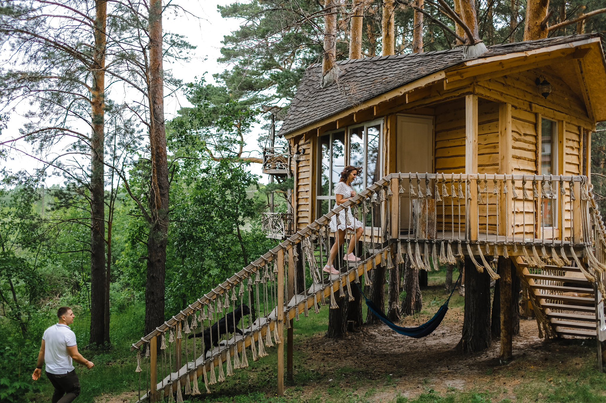 Катя и Вова. Органичность, спаниель и телефонная будка. Фотограф Антон Никандров
