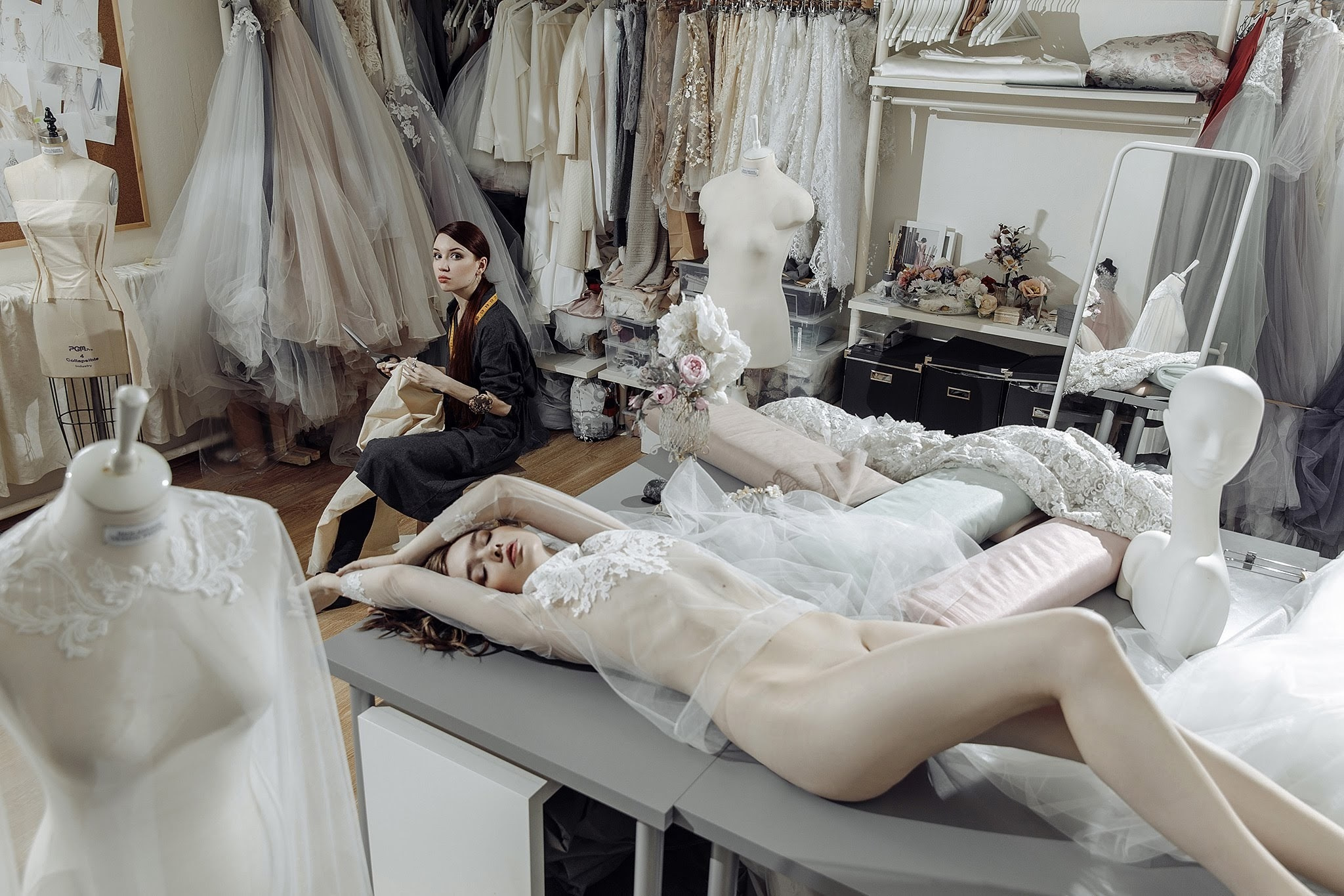 Съемка для дизайнера свадебных платьев. Фотограф Игорь Цаплин