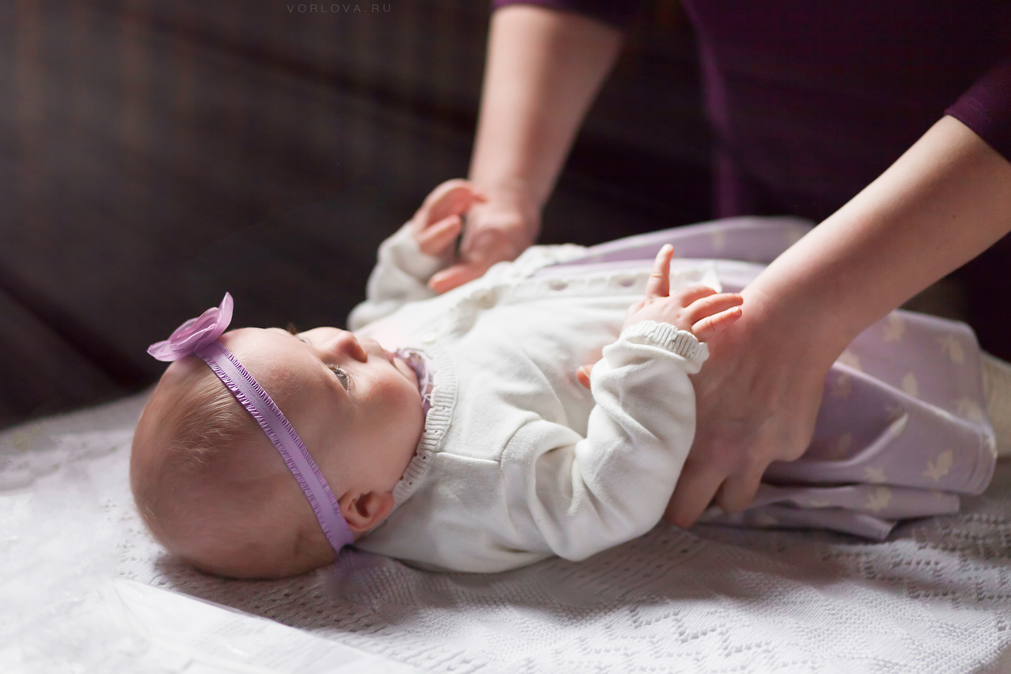 малышка на крещении