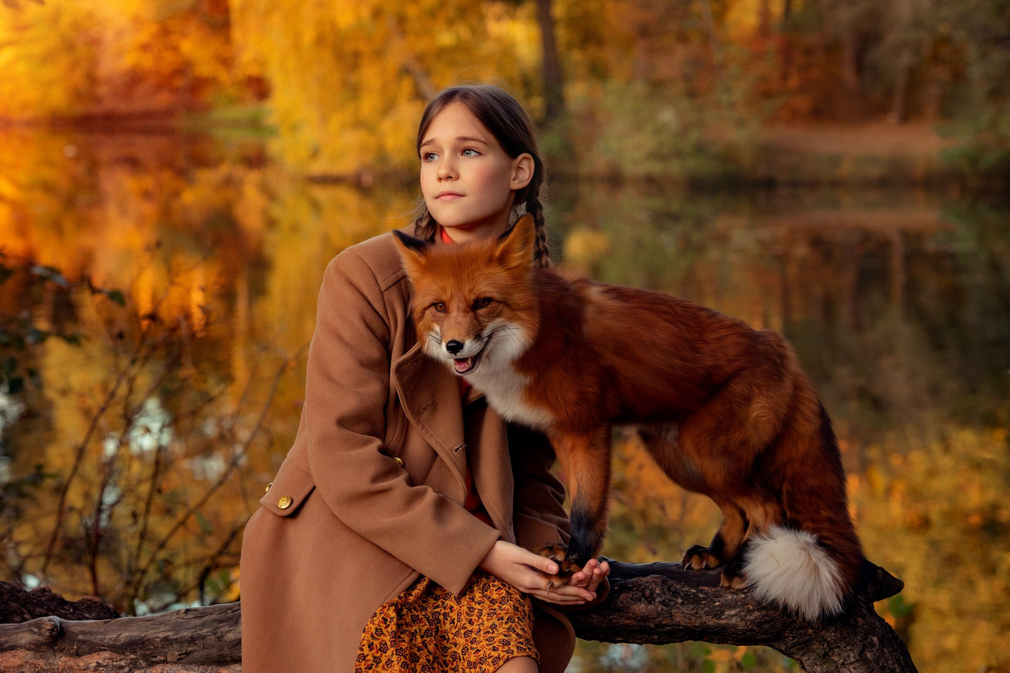 Фотосессия с лисой в Москве. Фотограф в Москве — Надежда Гурьева | Дети, семьи, животные