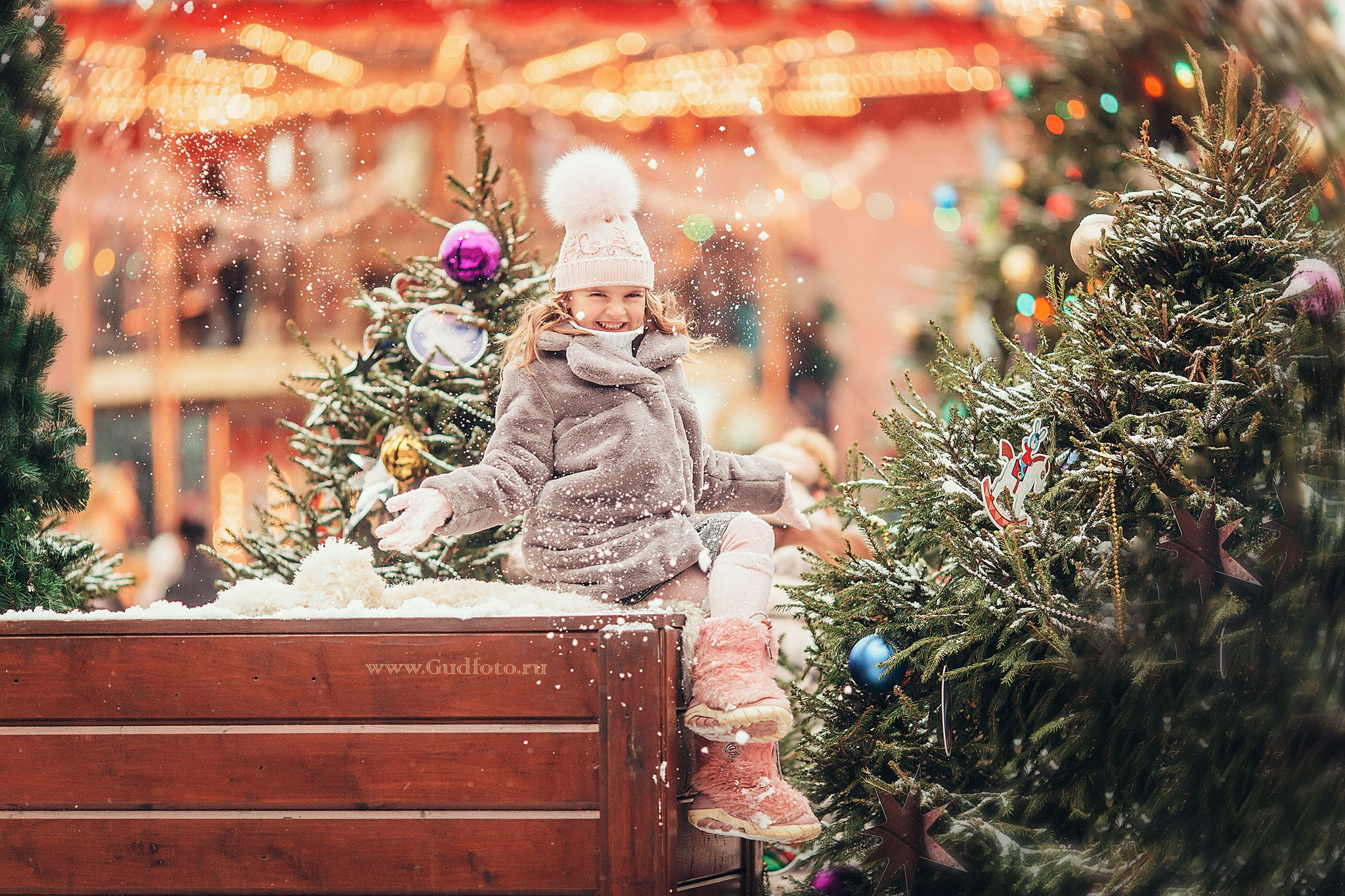 Новый год 2021. Детский и семейный фотограф с животными в Москве Гурьева Надежда