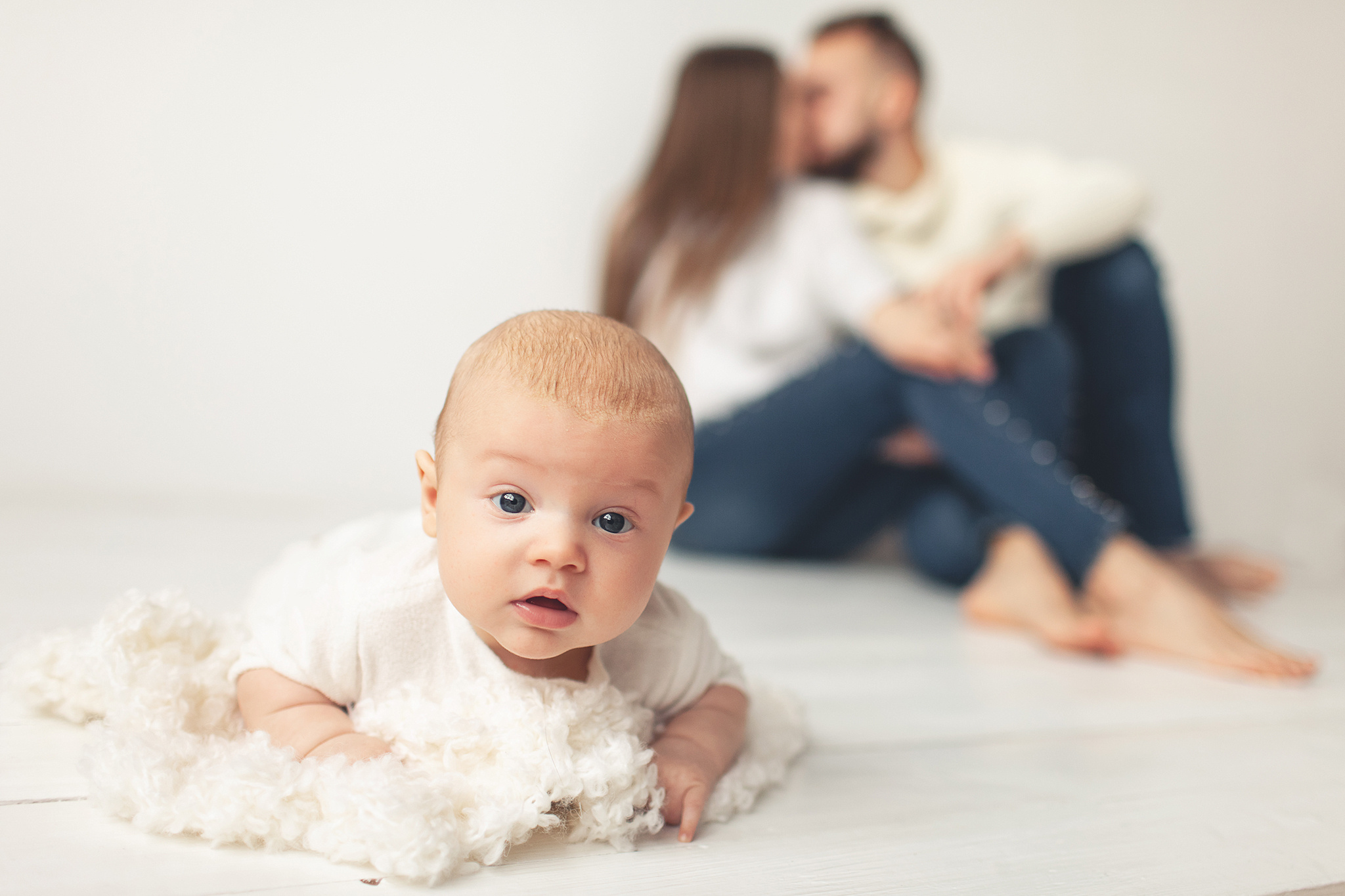 Фотосессия трёхмесячного малыша. Детский фотограф в Самаре