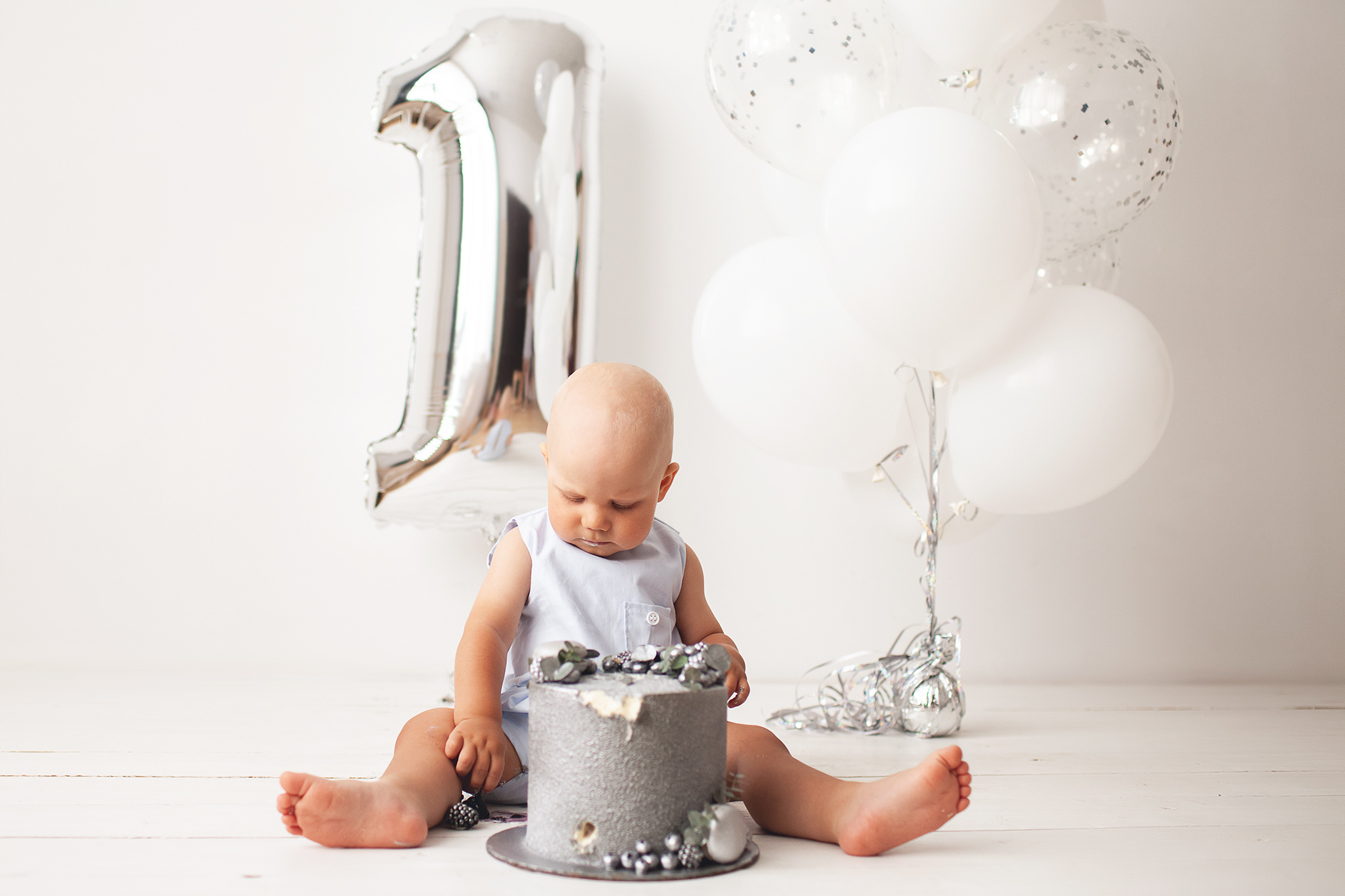 Первый День рождения Кирюши в Baby look studio. Детский фотограф в Самаре
