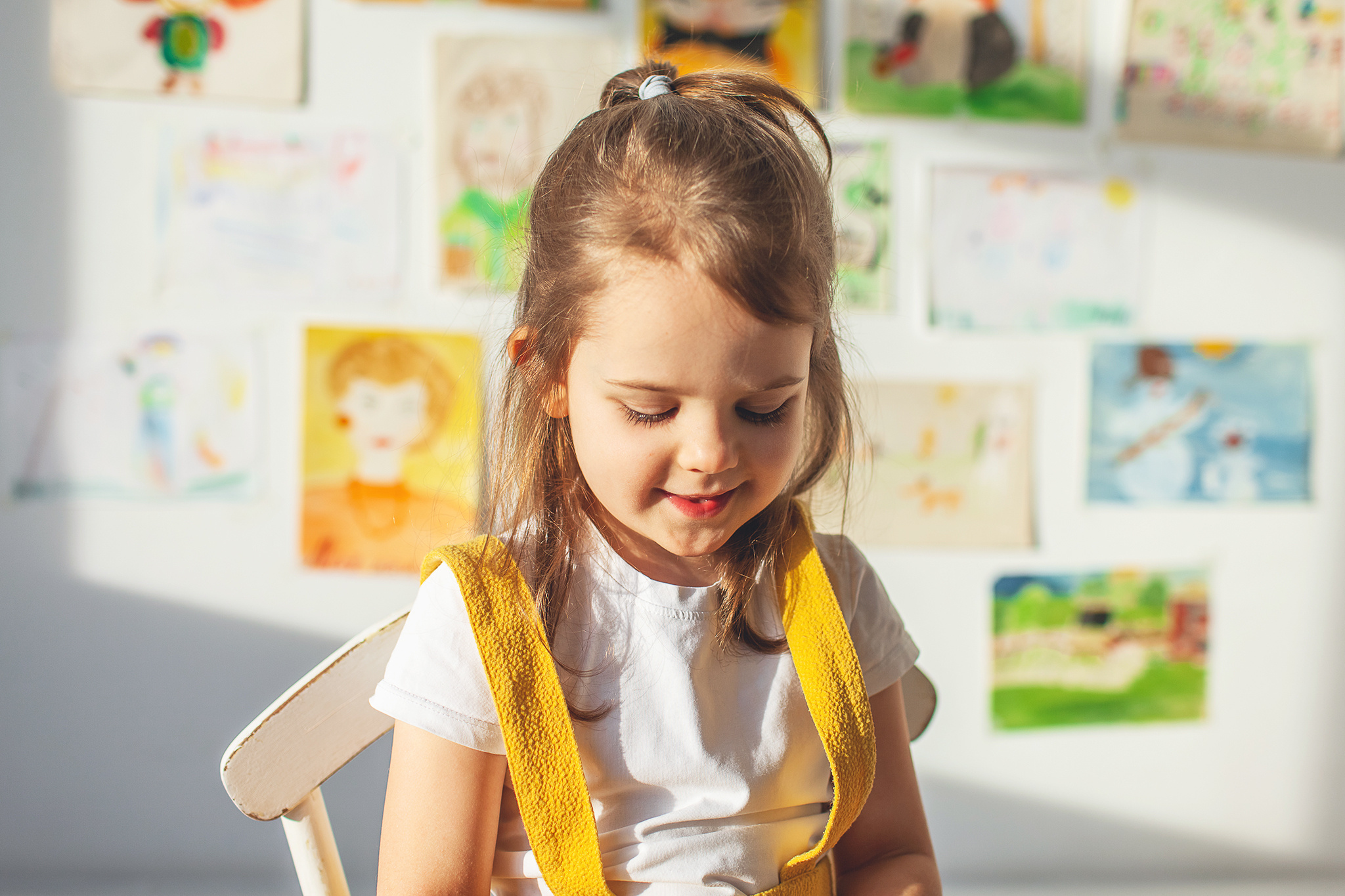 Эти рисунки принесла мама Маши и Сони. Часть из них нарисована старшен. Детский фотограф в Самаре