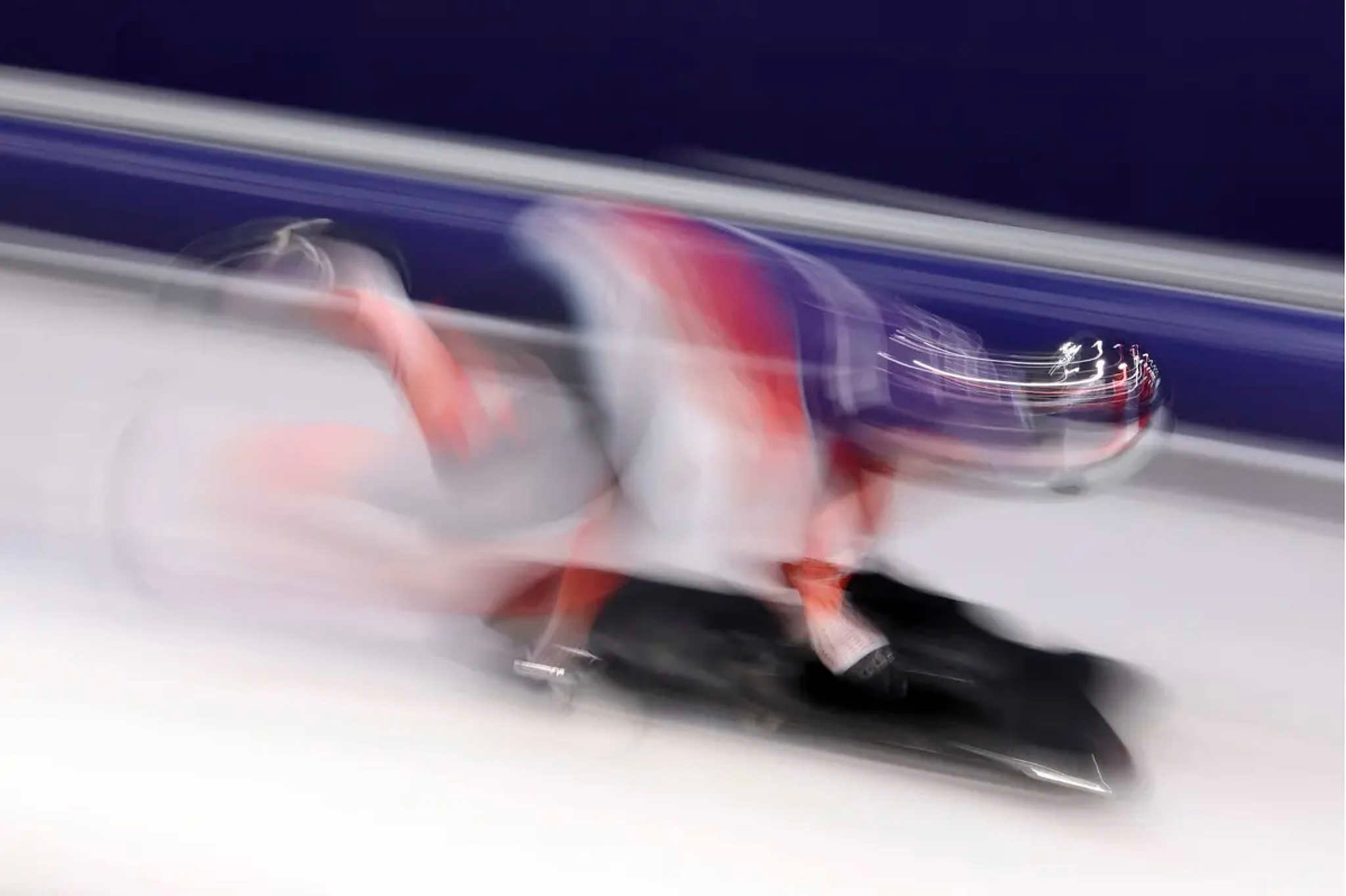 КОРТИНА-Д’АМПЕЦЦО, ИТАЛИЯ. 9 ФЕВРАЛЯ. Янин Флок из сборной Австрии участвует в тренировке по скелетону среди женщин в третий день зимних Олимпийских игр в Милане и Кортине-д’Ампеццо в Центре скелетона Кортины 9 февраля 2026 года в Кортина-д’Ампеццо, Италия. (Фото Ричарда Хиткота/Getty Images)