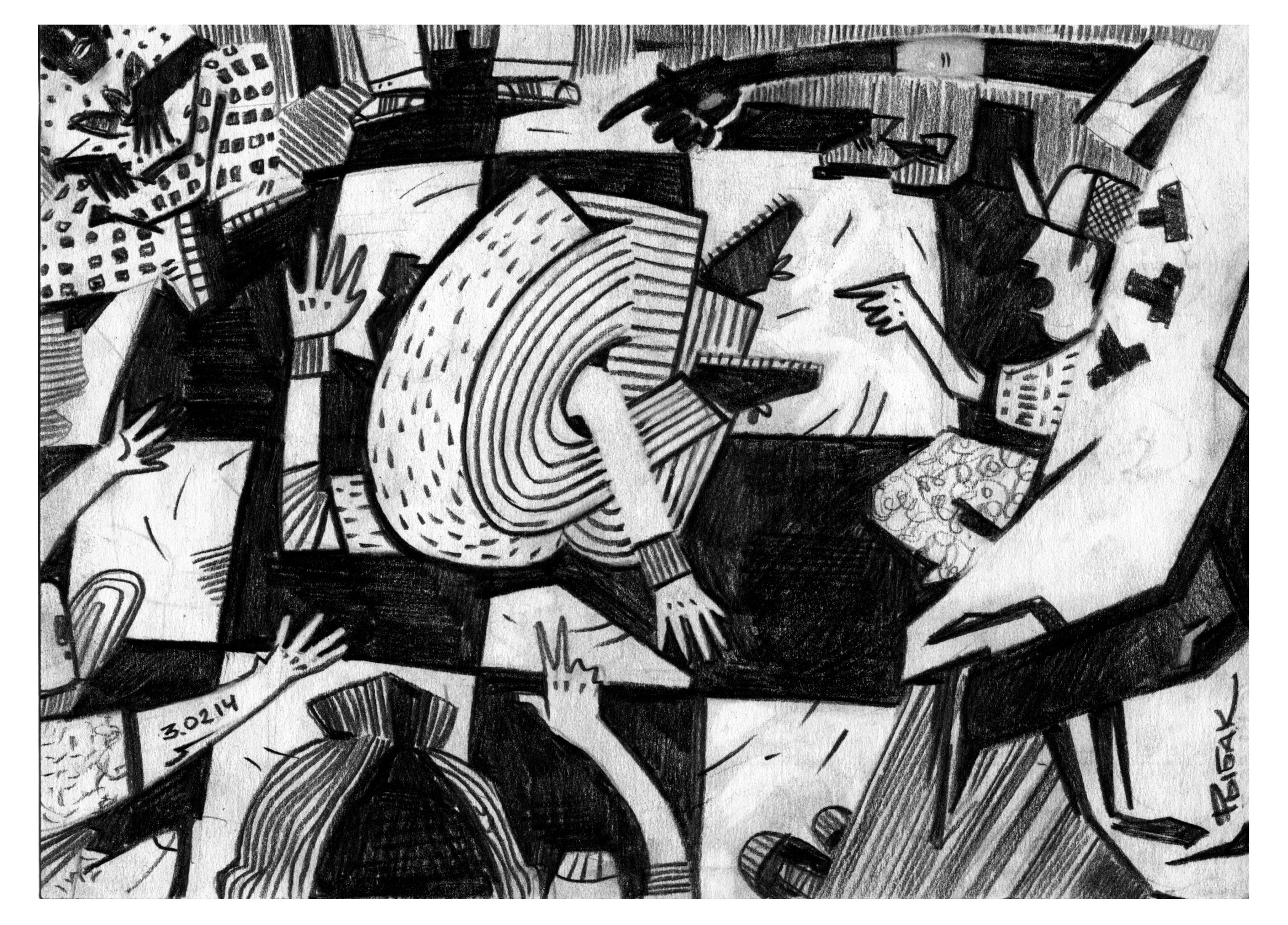 Графика 2014. Художник Рыбак Николай