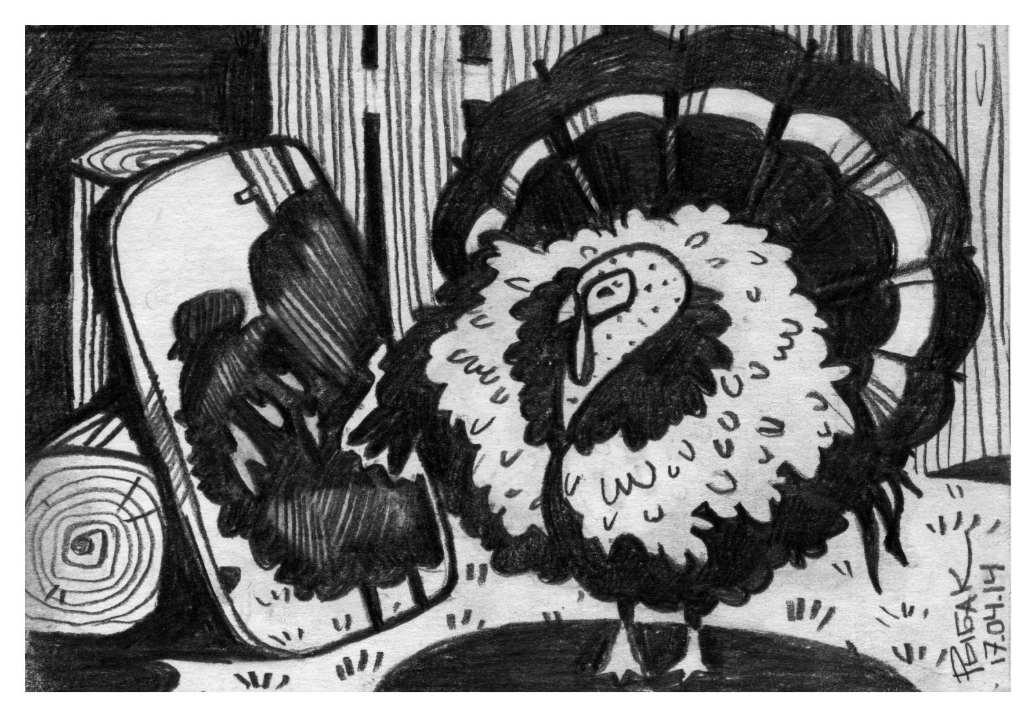 Серия Скотный двор. Художник Рыбак Николай