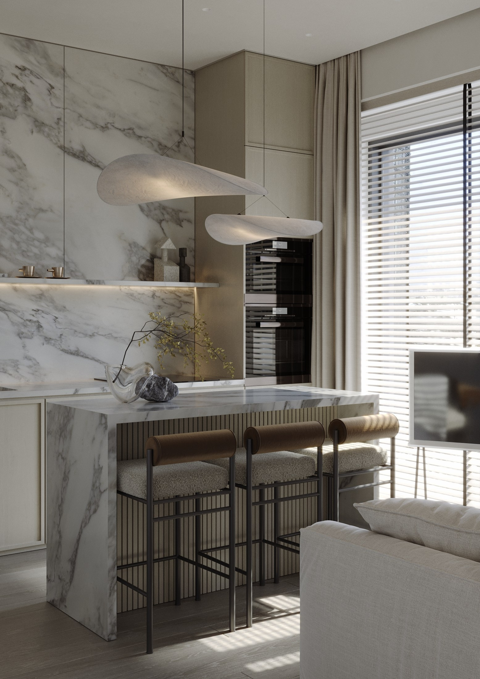 Как я вышла на чек 2000₽ за м²?. 3d Visualization of the interior and exterior