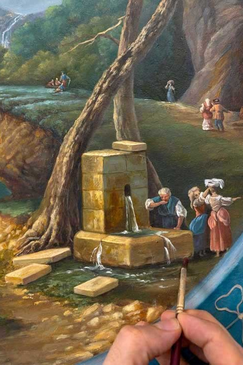 Альфрейная роспись стен 