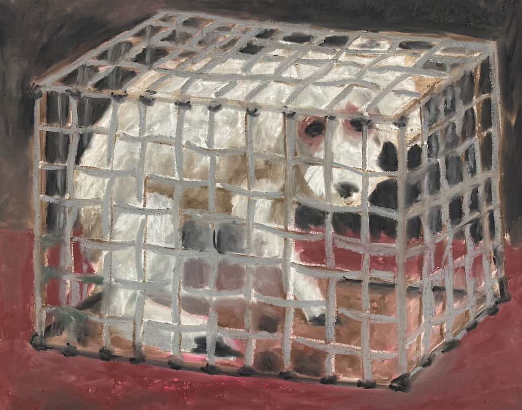 Жестокость. Набросок. Холст на картоне, масляная пастель. Своя Мастерская