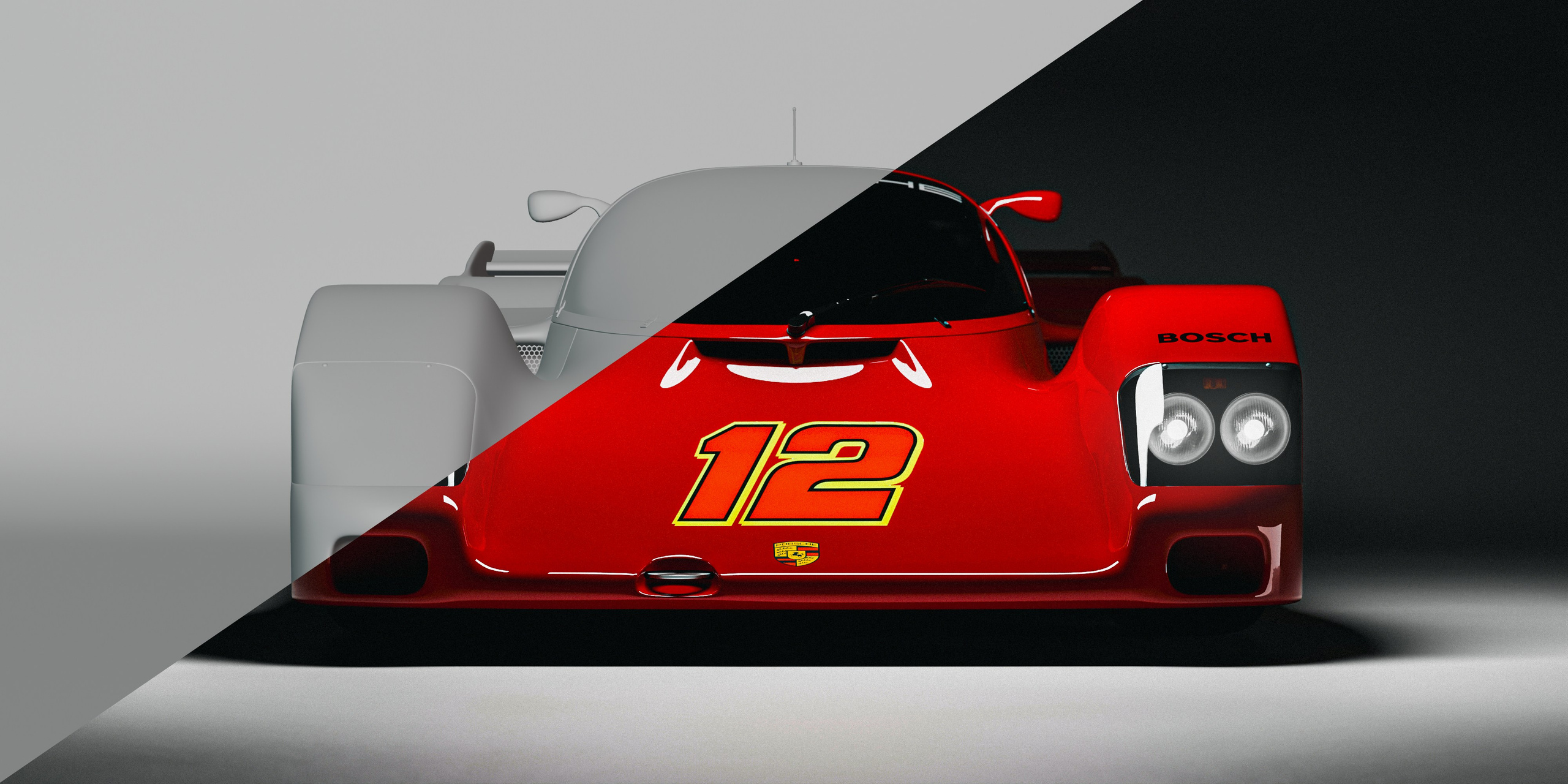 Porsche962. Архитектурная визуализация