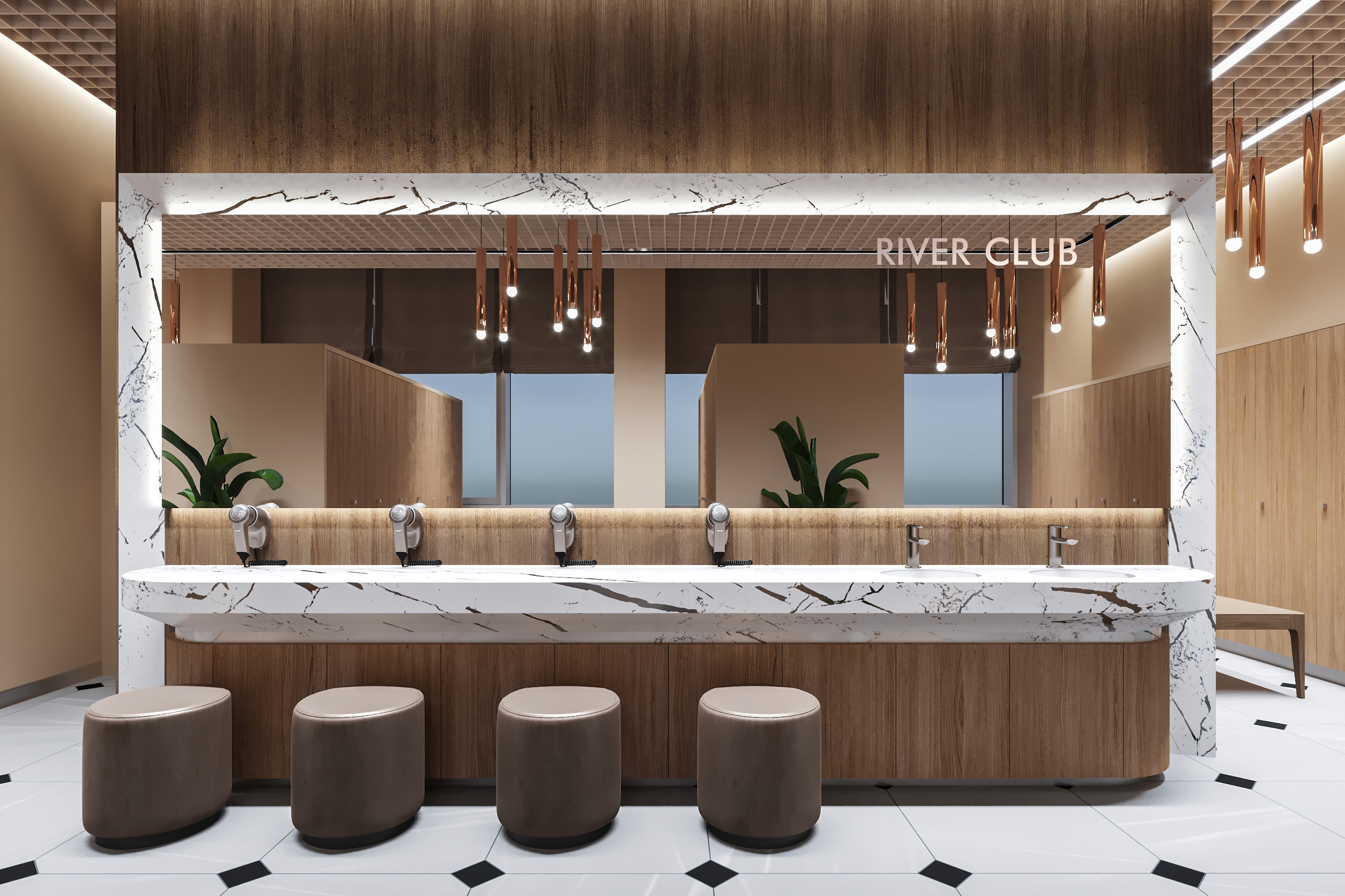 River club. Архитектурно-дизайнерское бюро ROOMS