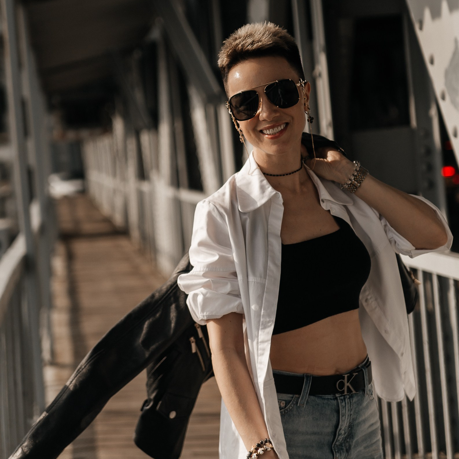 Фотосессия на двухъярусном мосту. Фотограф Ольга Кудрявцева. Профессиональная фотосъёмка в Калининграде