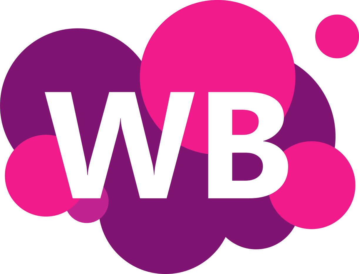 Логотип маркетплейса Wildberries — крупный план, белый фон.