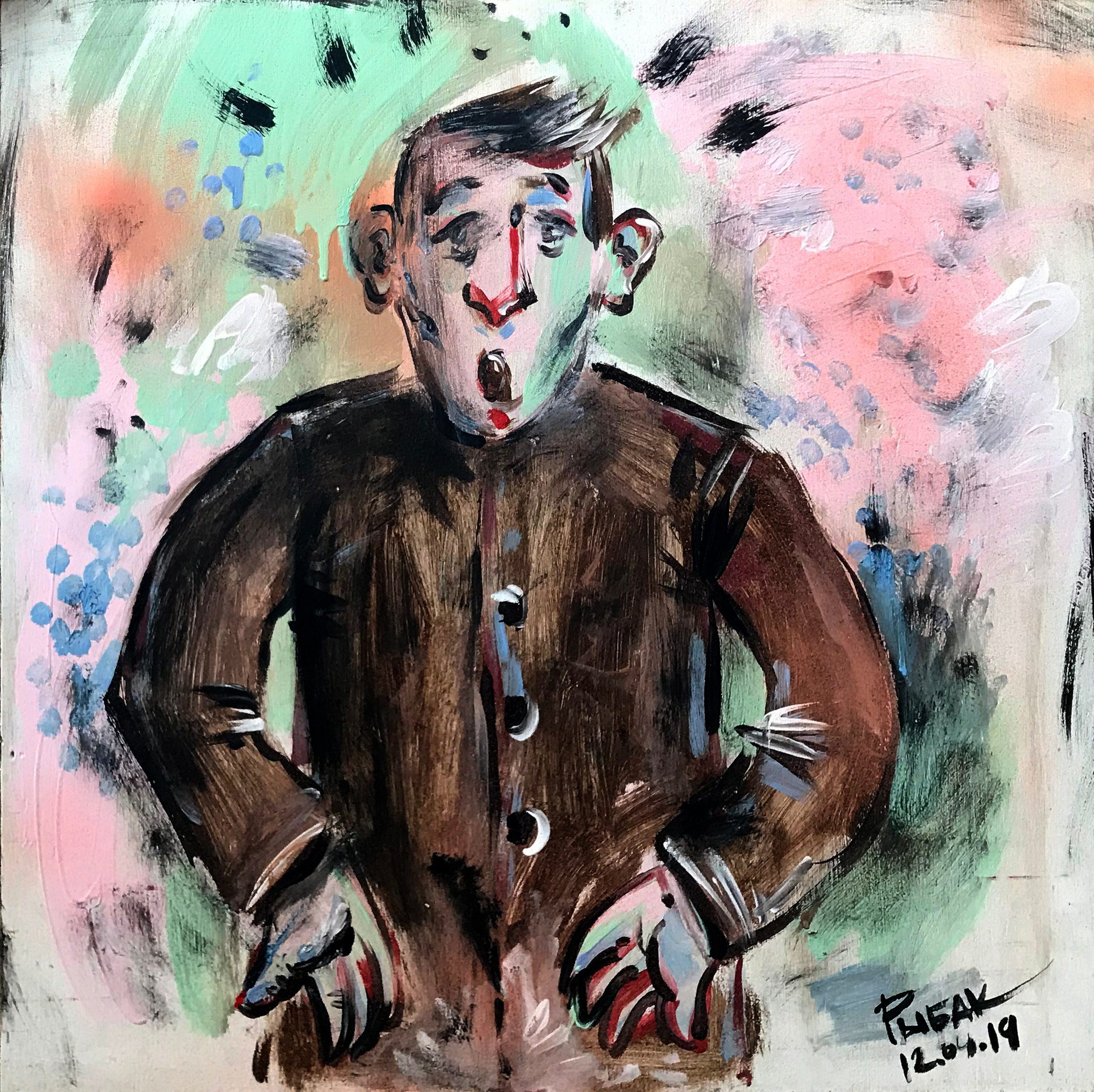 Триптих Защитный механизм. Художник Рыбак Николай