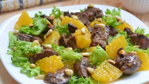 Салат из куриной печени с апельсином и авокадо. «Сово-Сова» продукция для омоложения, здоровья и долголетия