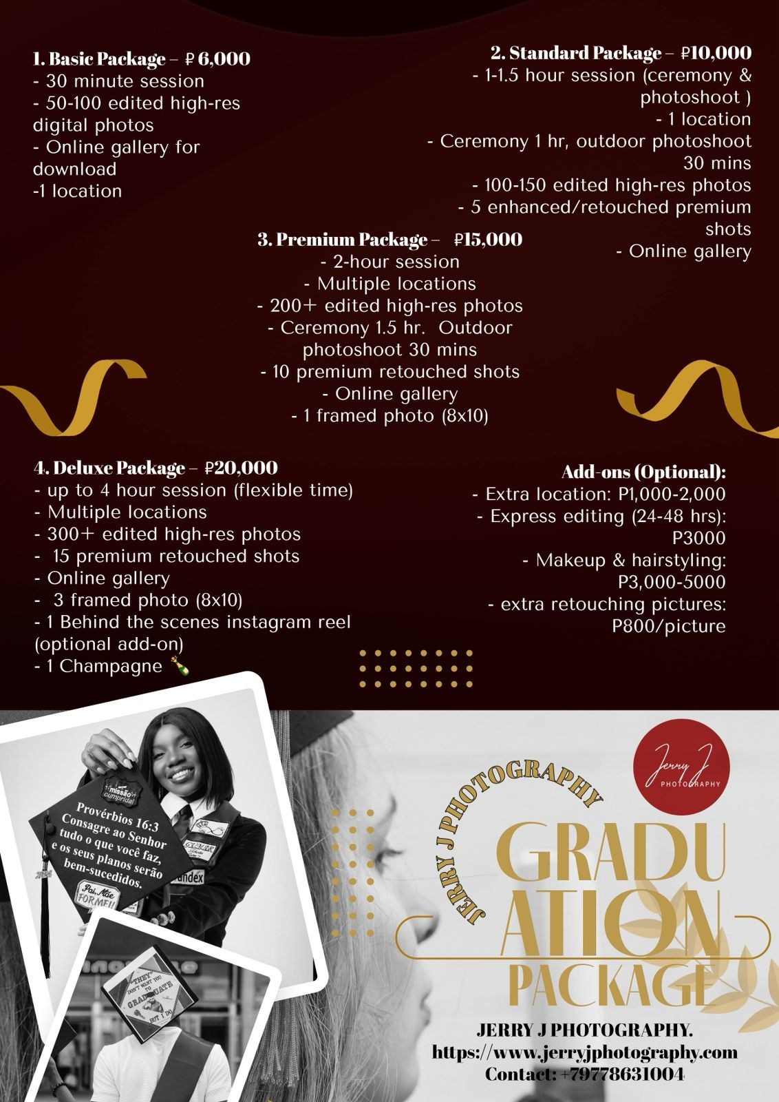 Services. Jerry J Photography