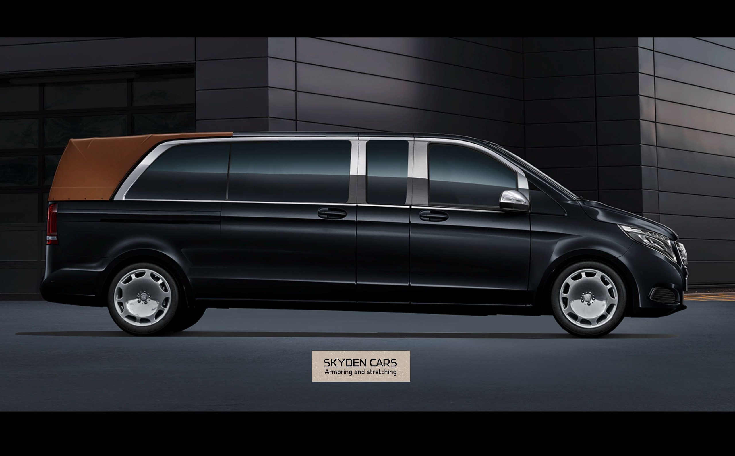 Stretched car. Skyden Cars