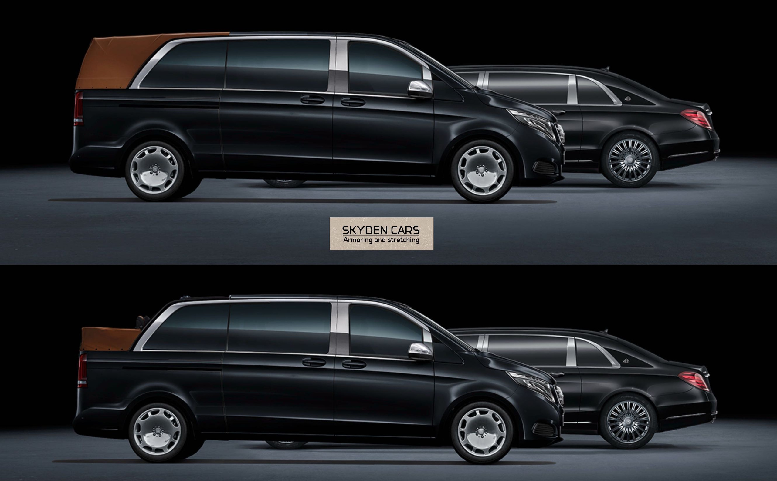 Stretched car. Skyden Cars