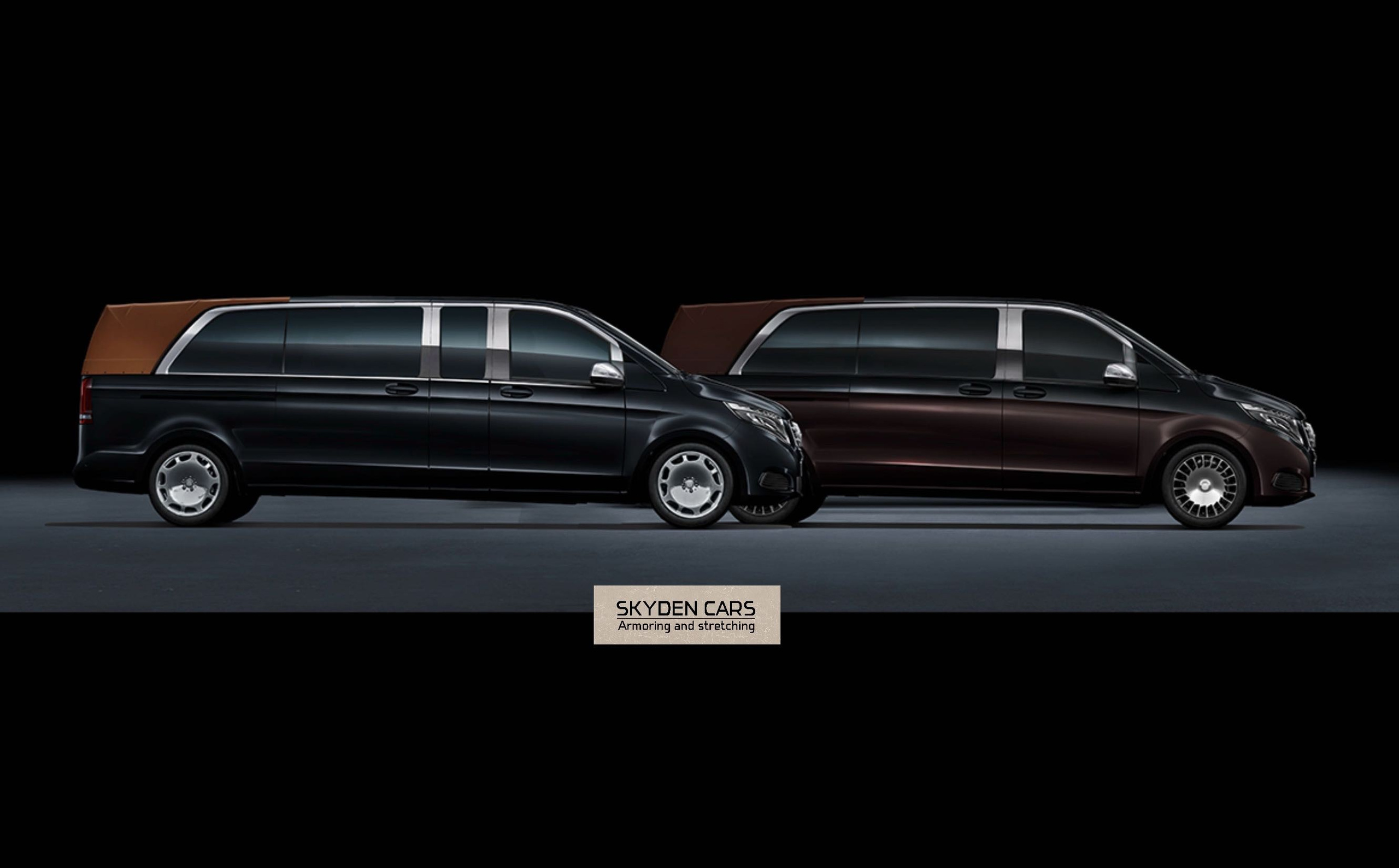 Stretched car. Skyden Cars