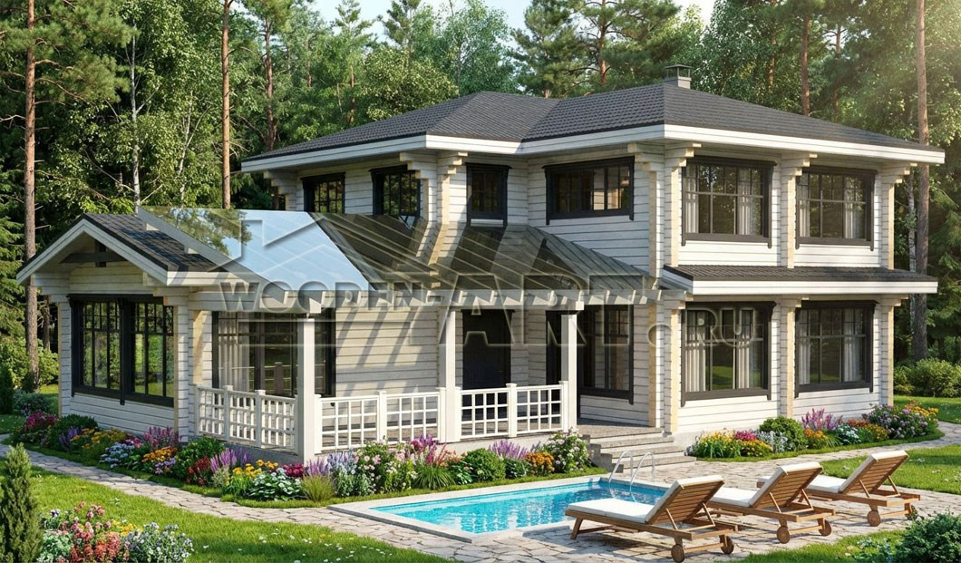 «Вязьма» 236 кв. м. Проекты деревянных домов