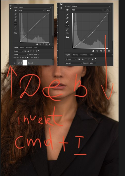 Retouching Training/Headshot Retouching Algorithm. AI Photo Retoucher and Image Restorer Zhanna Ognivo