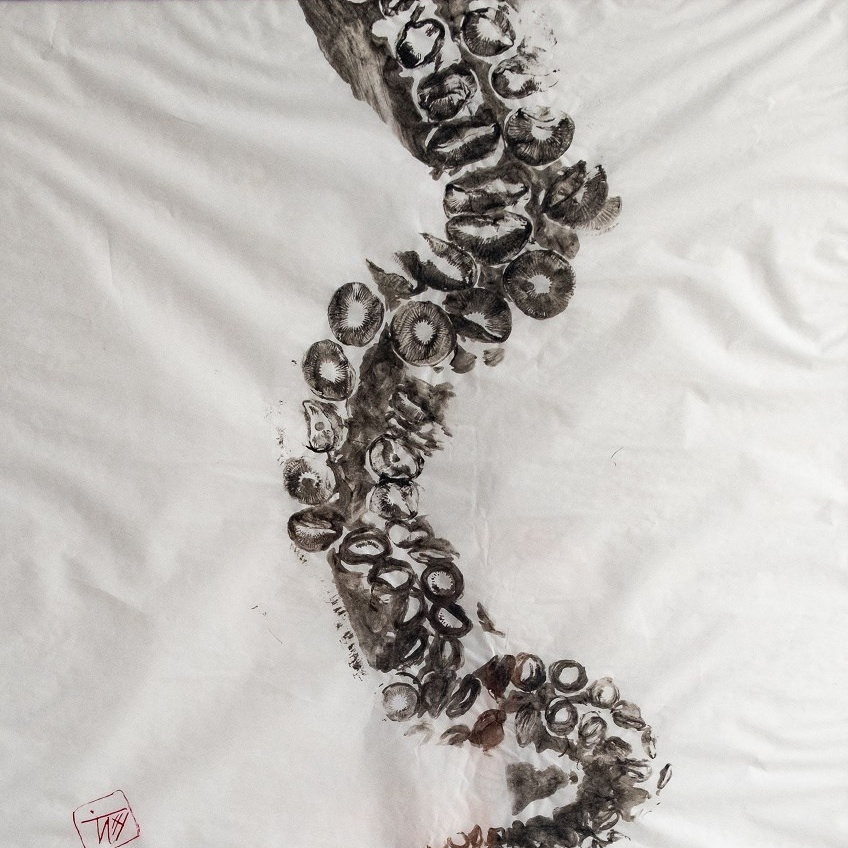 Гётаку (отпечатки рыб). Художник, фотограф Ирина Тен