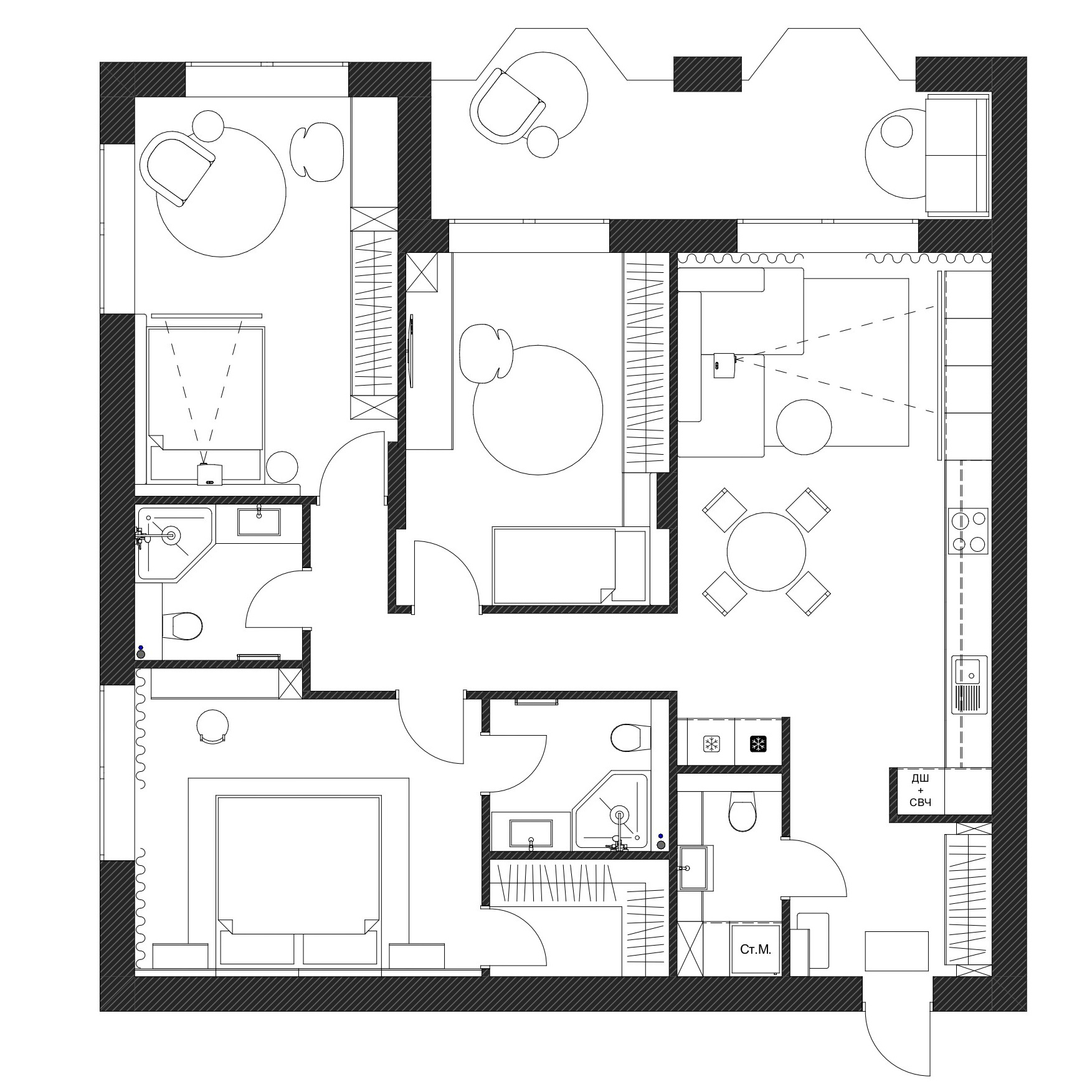 Дизайн проект MAG'120. ВНУТРИ | Дизайн Интерьера квартир и домов в Калининграде