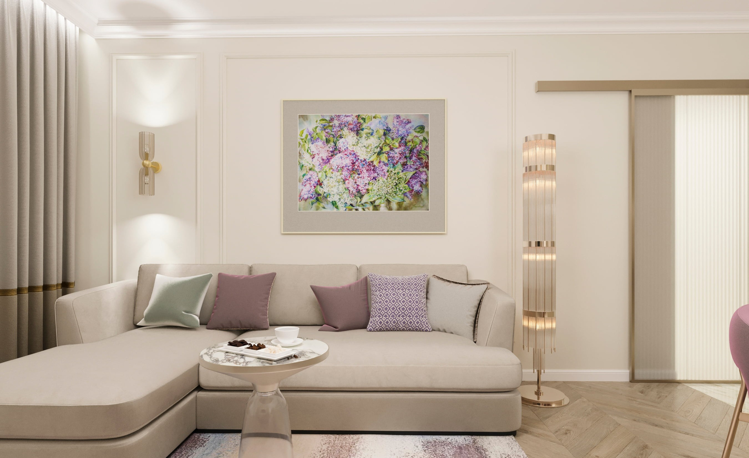 «Сирень. Букет победы». Свет акварели Галины Поплавской