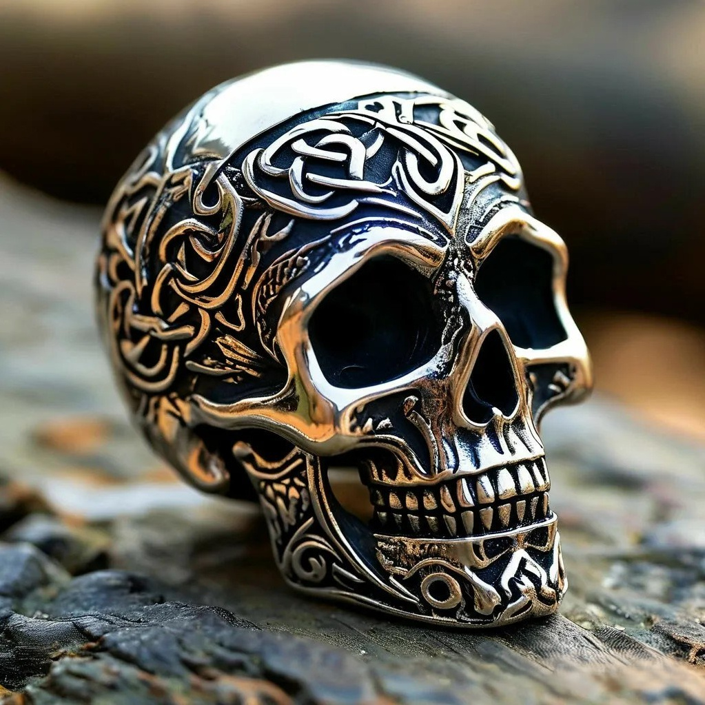 Изготовление на заказ бусин и шармов с черепом и в кельтском стиле в  мастерской Joker-studio