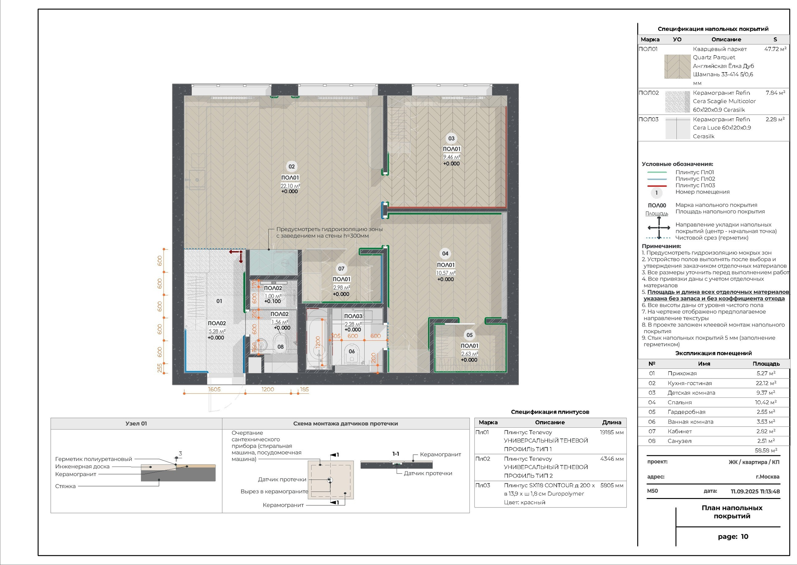 Услуги. Архитектурная студия DesignRVT. Чертежи в Revit