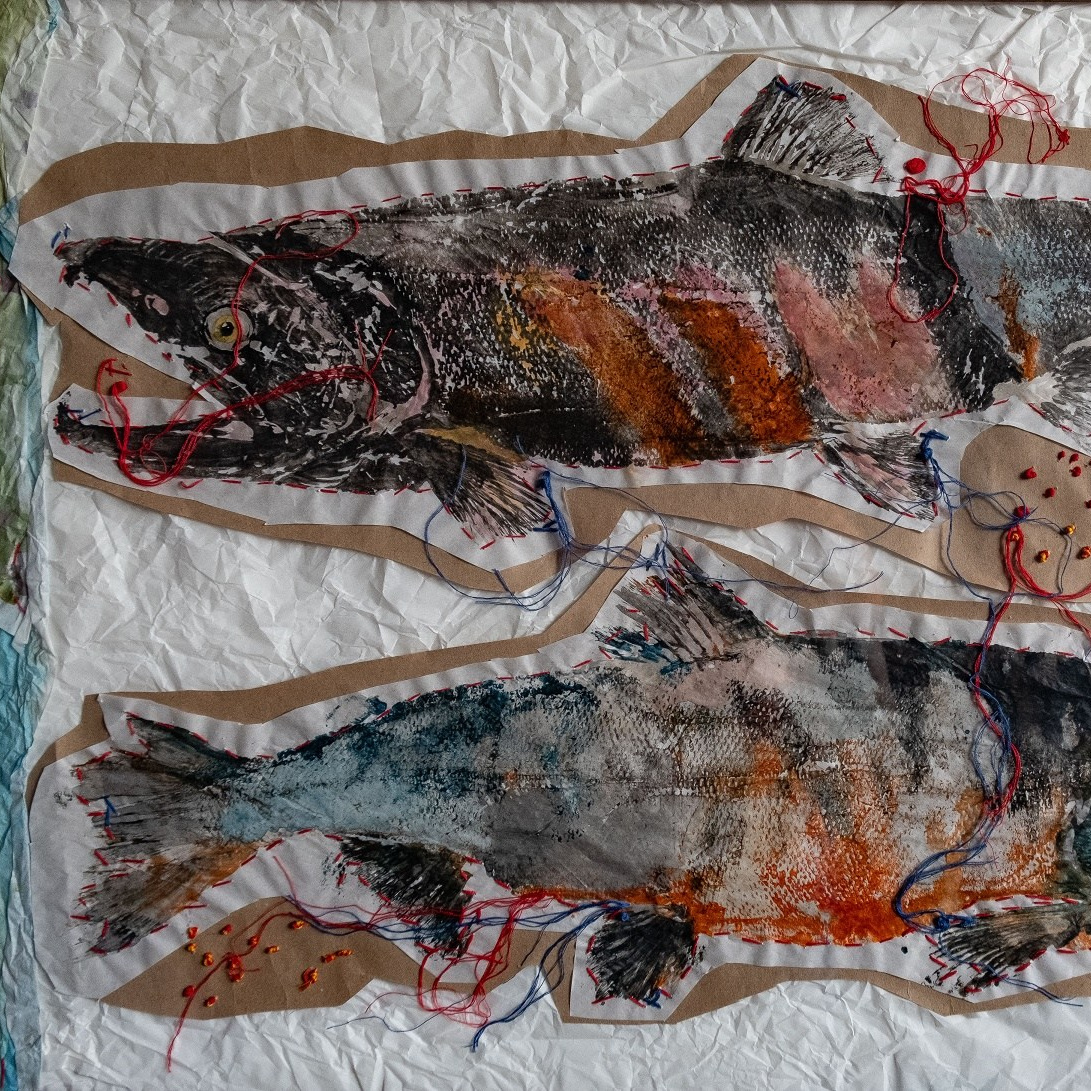 Гётаку (отпечатки рыб). Художник, фотограф Ирина Тен