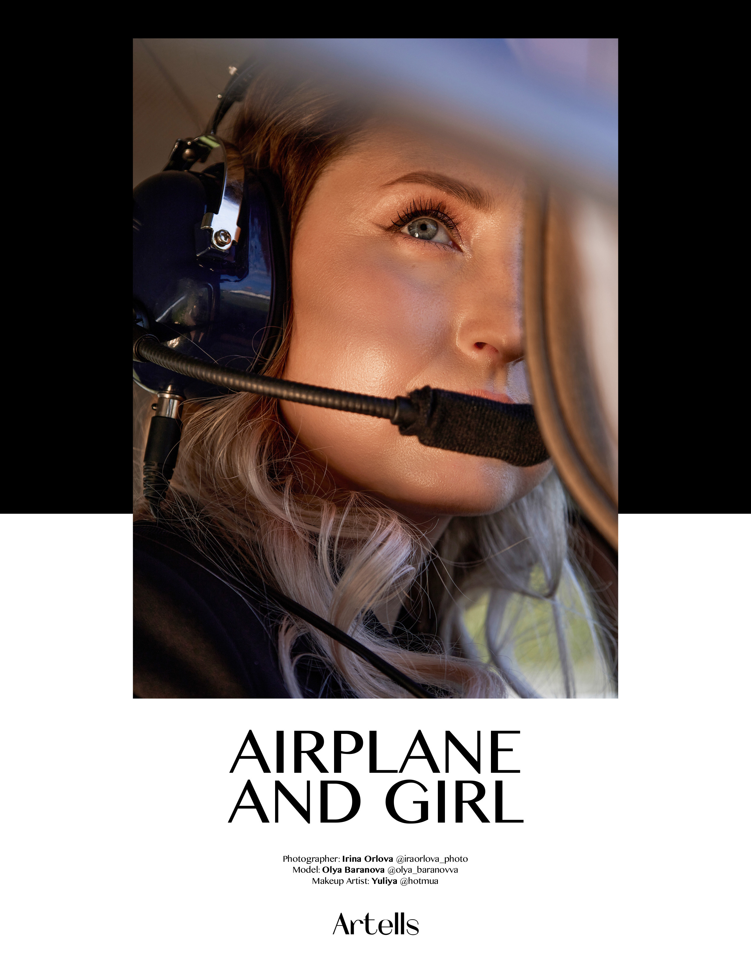 Plane and girl. Фотограф в Санкт-Петербурге