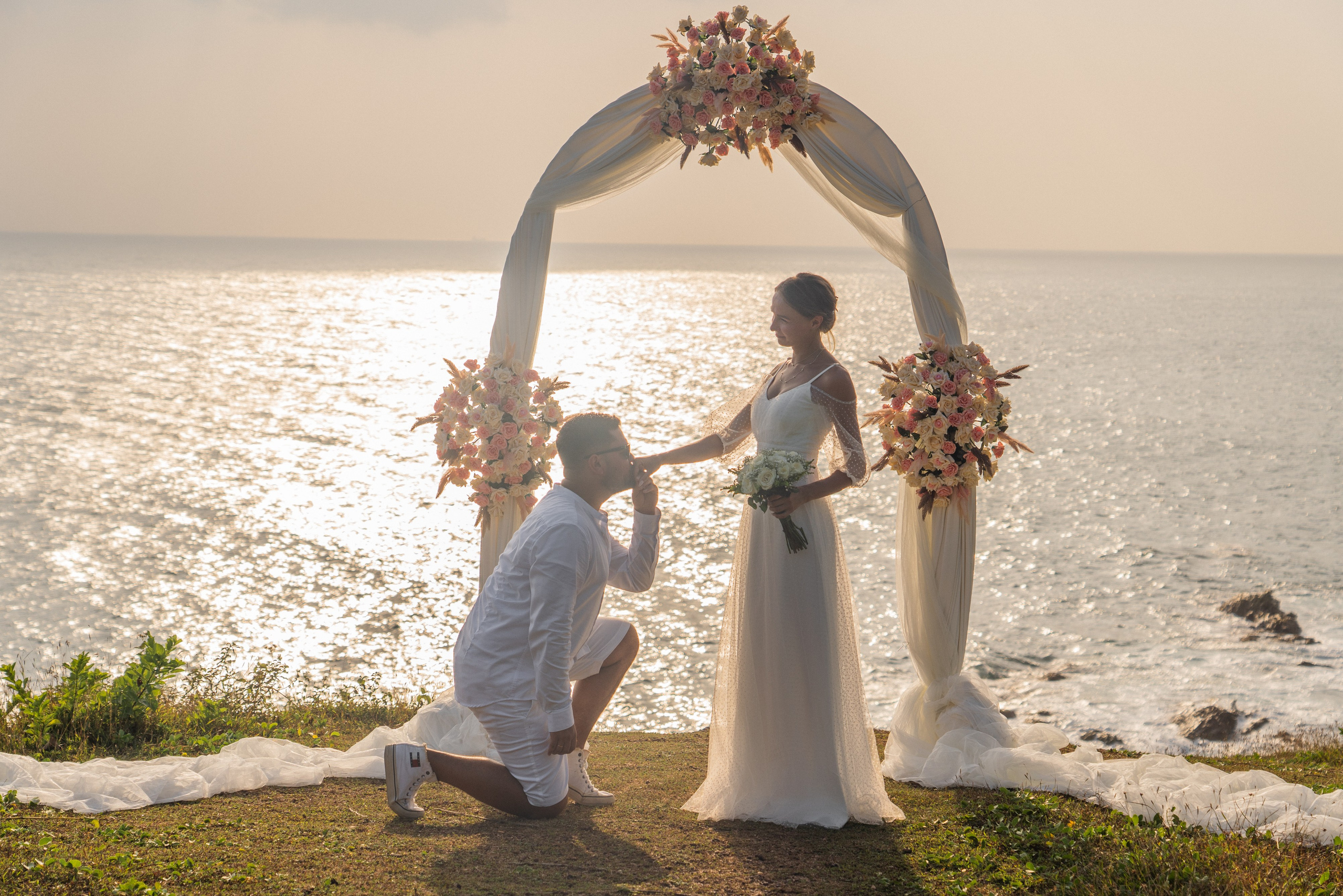 wedding by the Indian Ocean