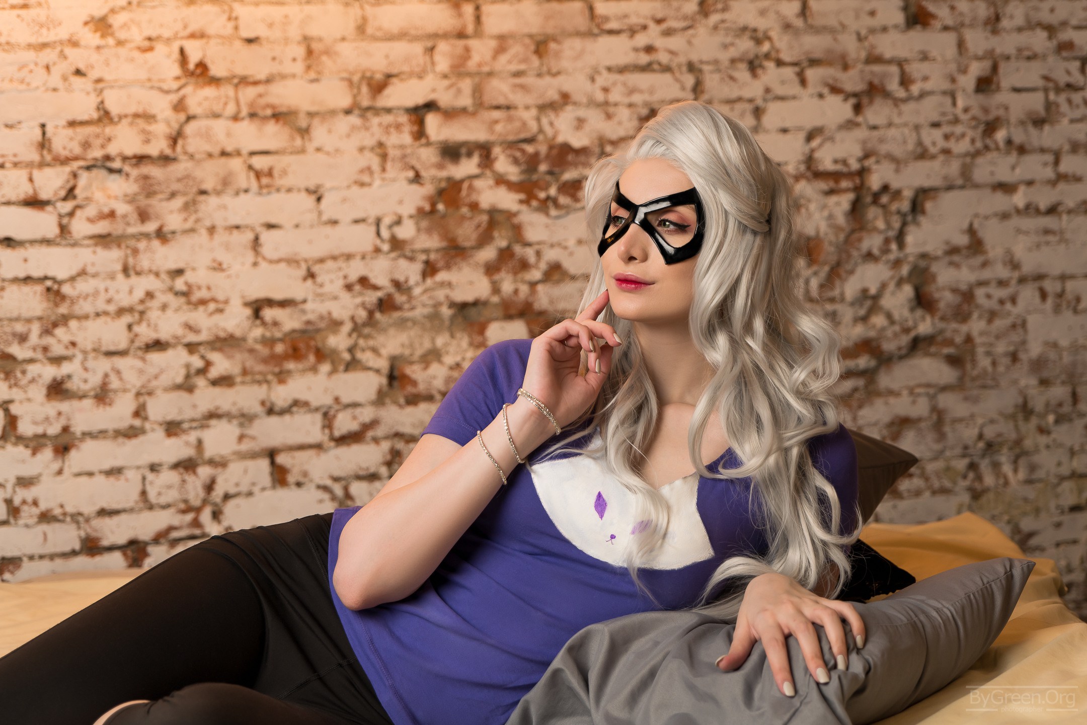 Black Cat Lingerie cosplay. ByGreenOrg и красивые фотографии