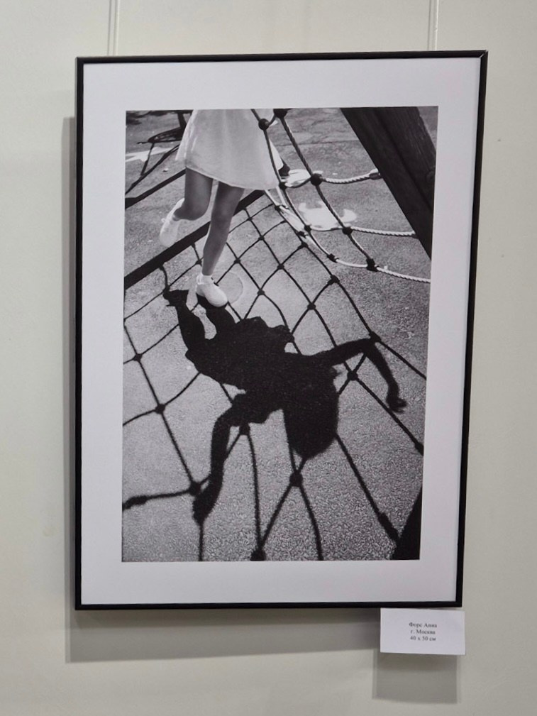 Artwork by Anna Fors showcased during art exhibitions at GUM, Red Square, Moscow.
