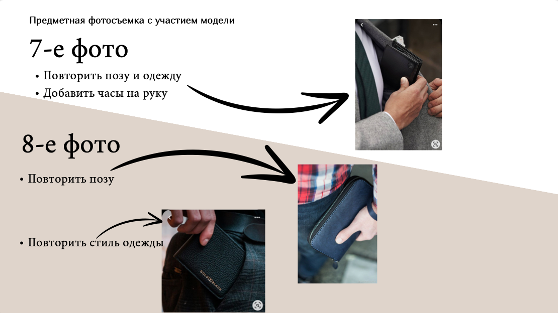 Техническое задание для фотографа на съёмку одежды для маркетплейс