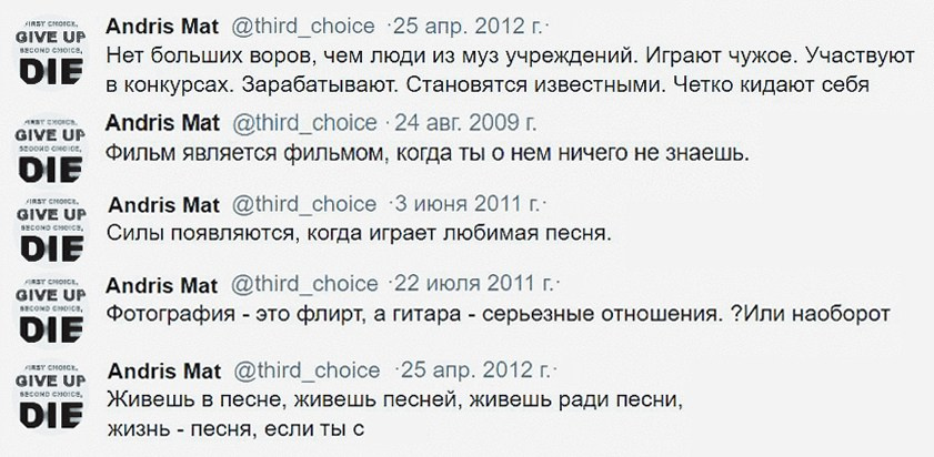 Twitter. ХРОНИКИ ХРОНОСА